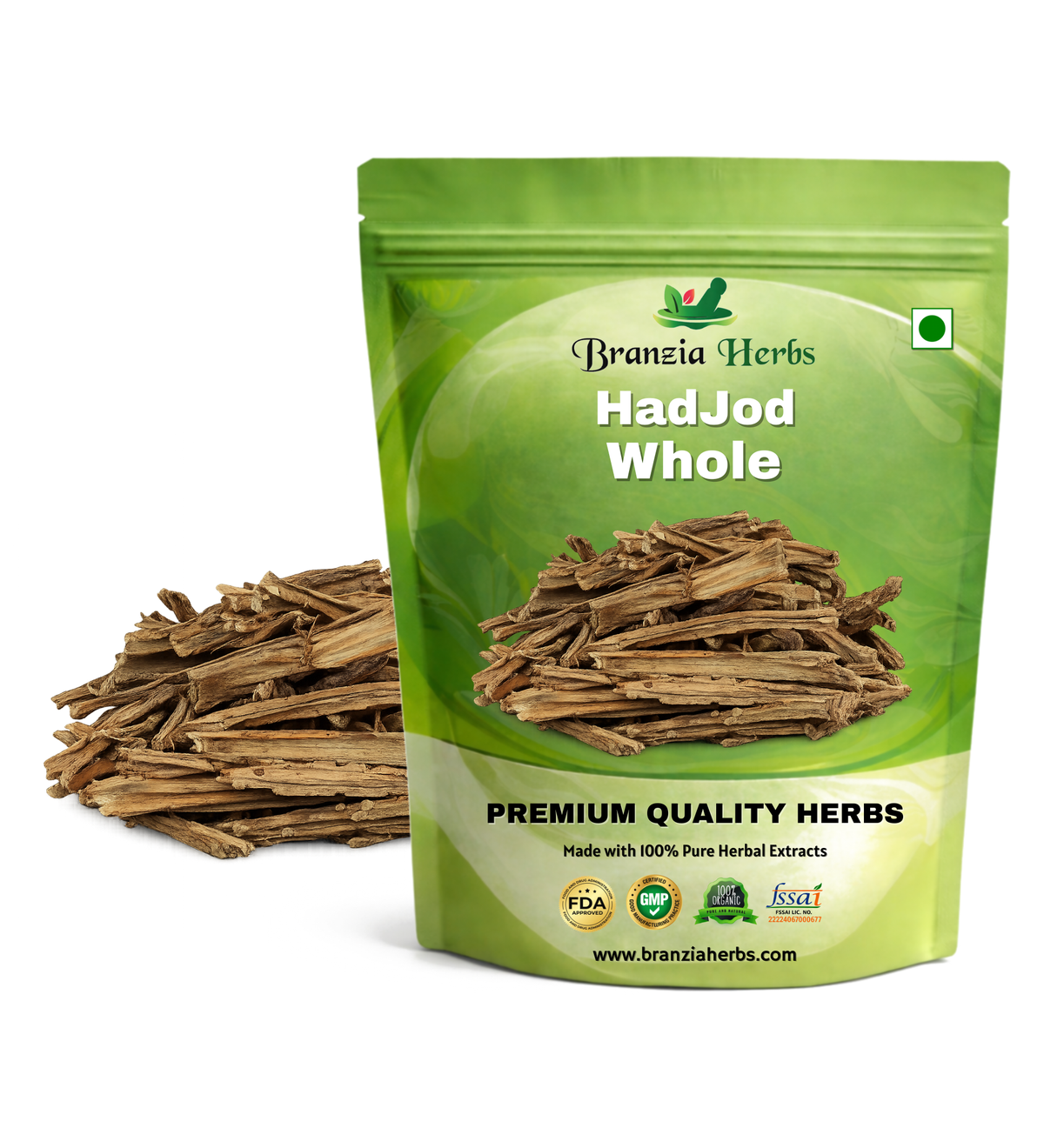 HadJod - Hadjora - Vajravalli  - Cissus Quadrangularis dried-Raw Herbs-j - Branzia Herbs
