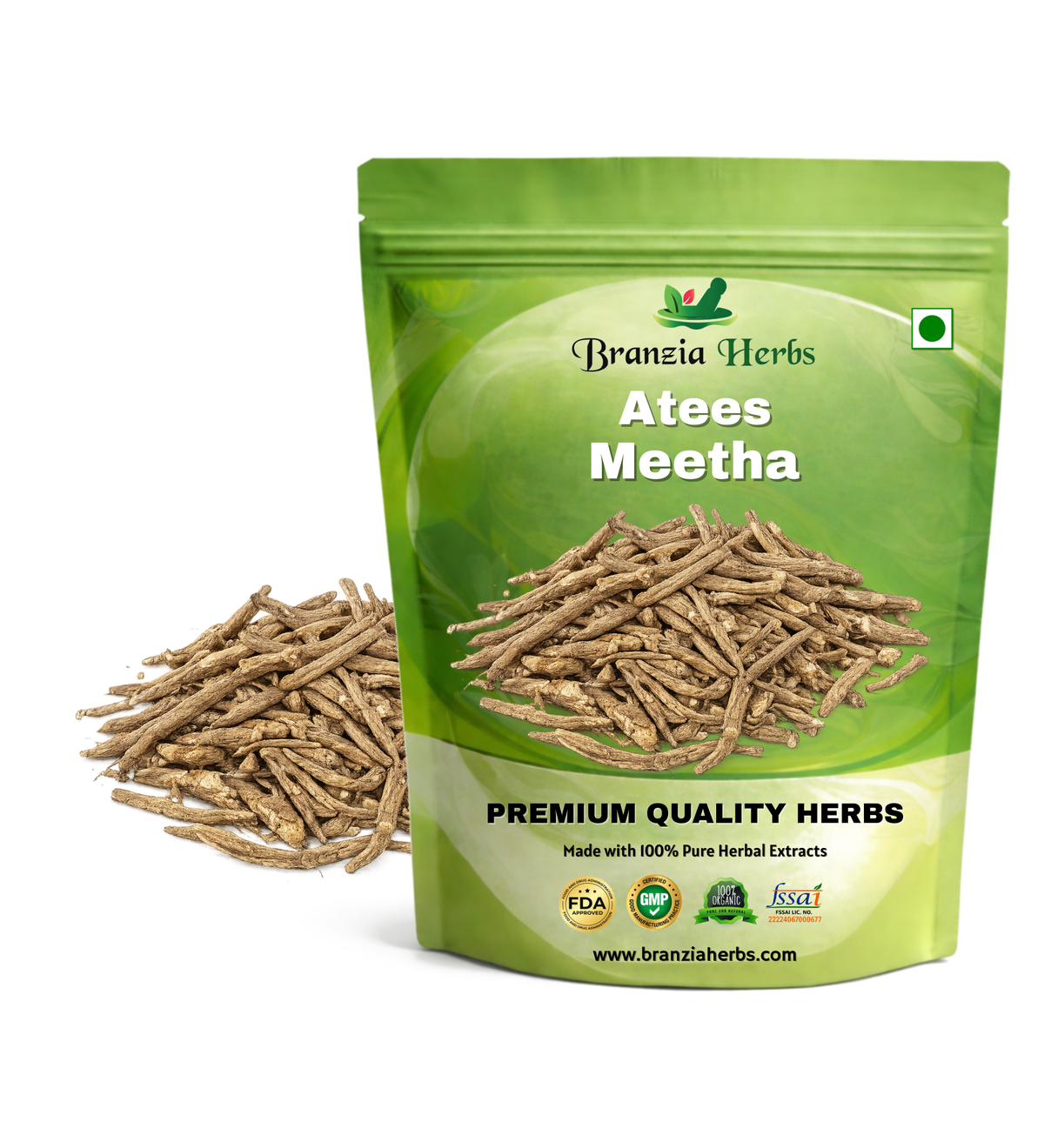 Atees Meetha | Atis Root (Sweet) | Aconitum Palmatum - Branzia Herbs