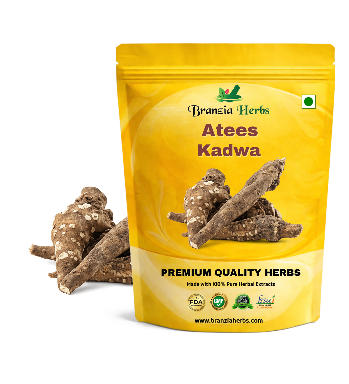 Atees Kadwa | Atis Root (Bitter) | Aconitum Heterophyllum - Branzia Herbs