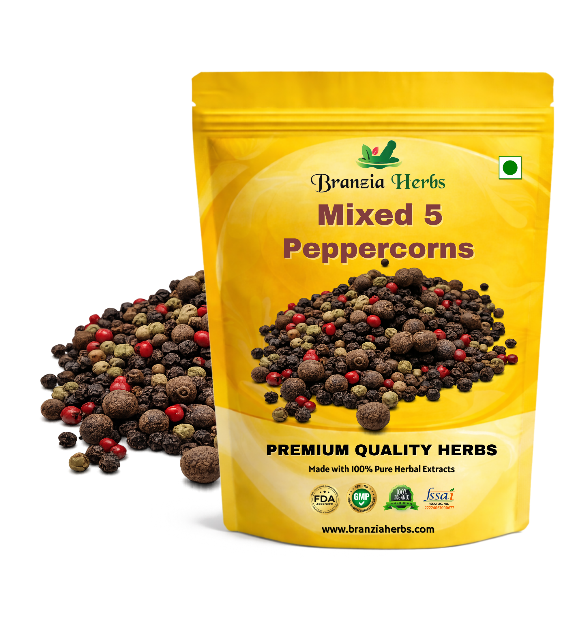 Mixed 5 Peppercorns Wholesale Branzia Herbs