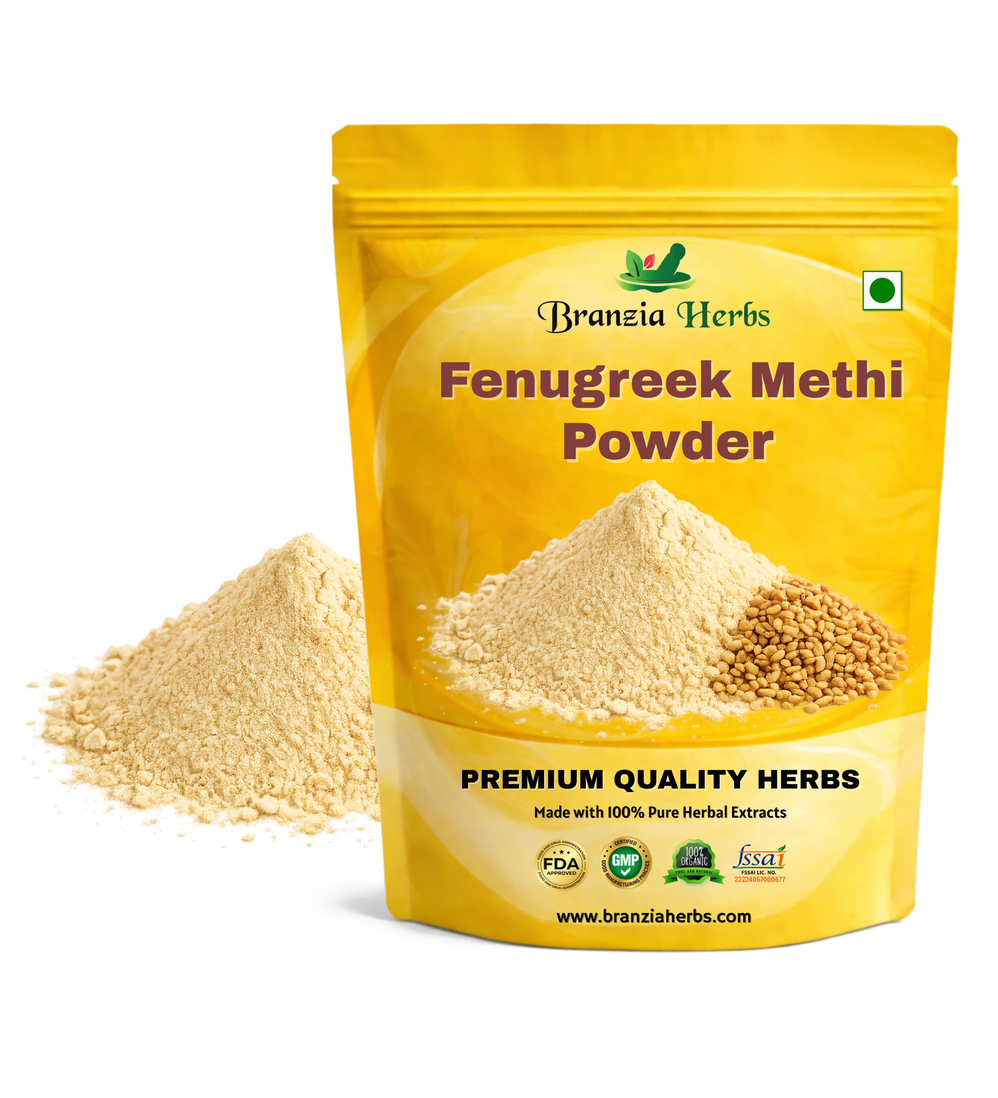 Fenugreek Powder | Methi Powder - Branzia Herbs