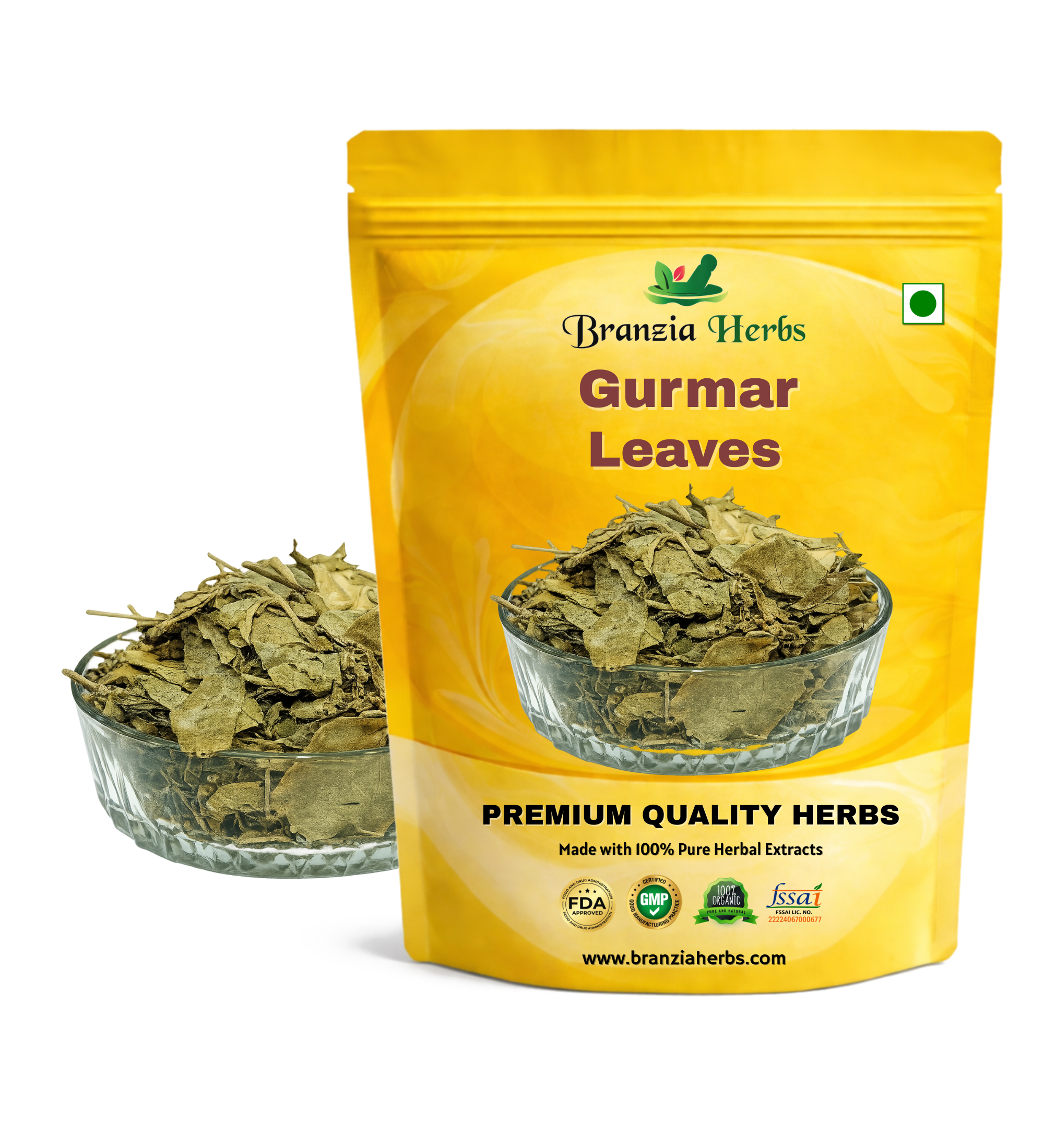 Gudmar Leaves - Gurmar - Madhunashni - Nagapushpi - Gymnema sylvestre - Branzia Herbs