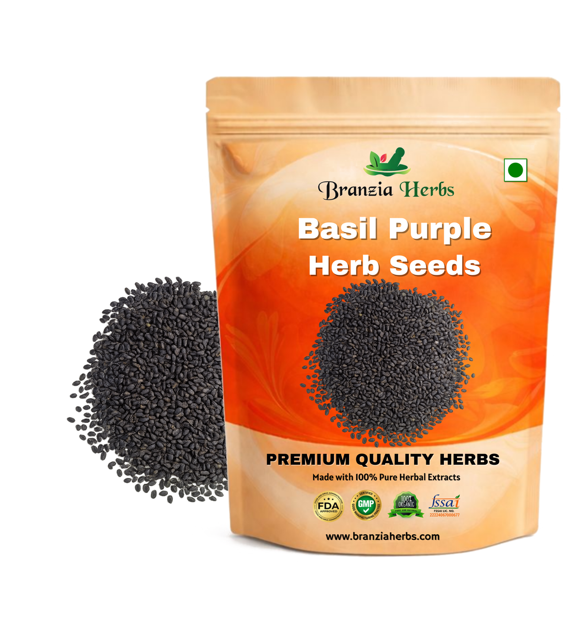 "Basil Purple Color | Herb Seeds " Branzia Herbs