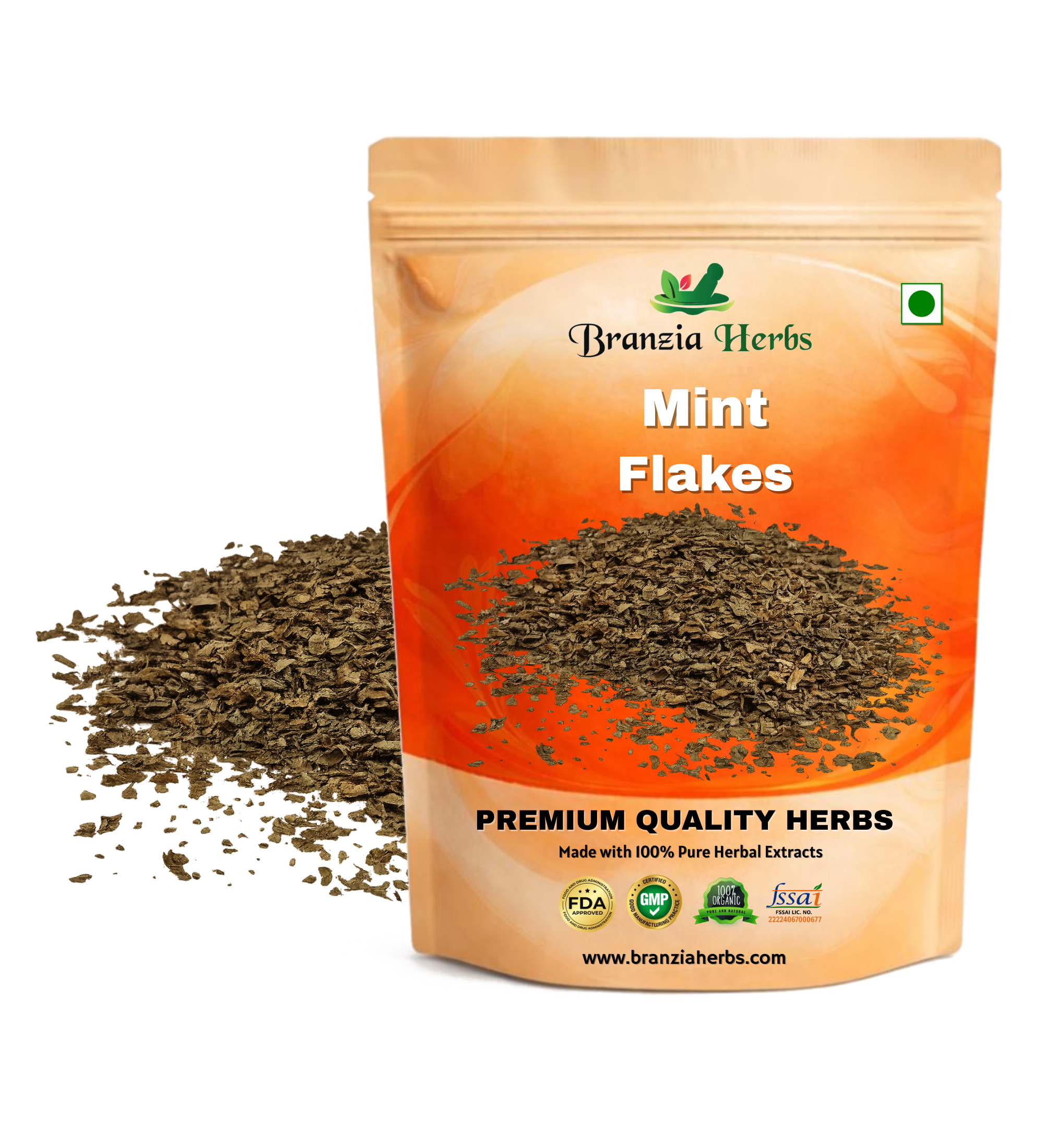 Mint Flakes Wholesale Branzia Herbs