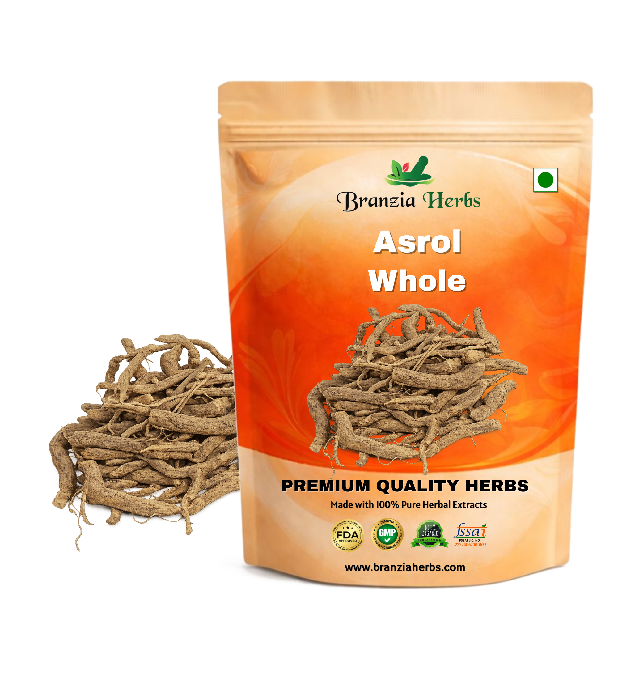 Asrol | Choti Chandan | Sarpagandha | Rauwolfia Serpentina - Branzia Herbs
