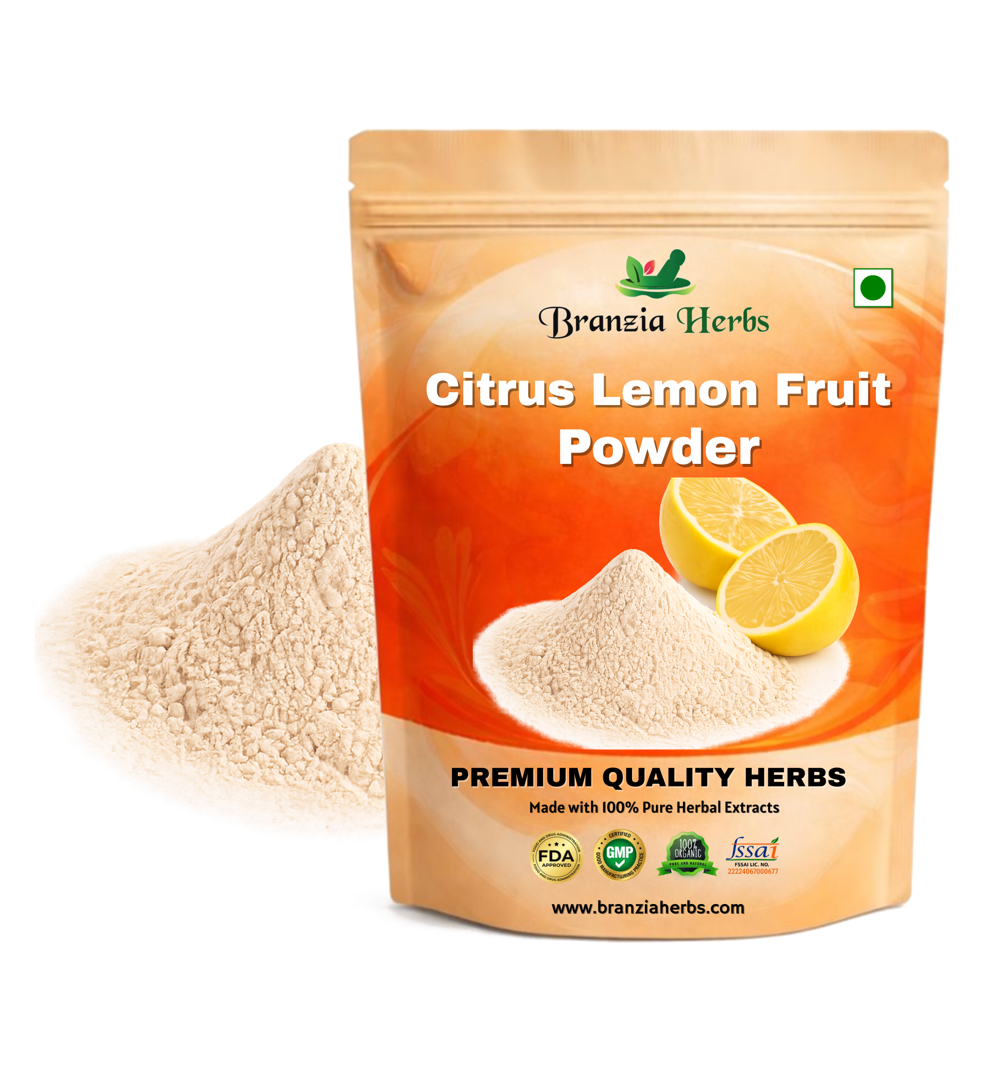 Citrus Lemon Fruit powder - Branzia Herbs