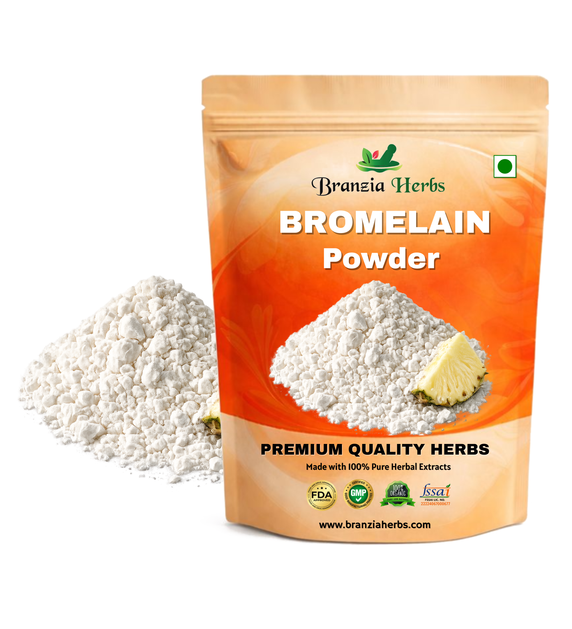 BROMELAIN POWDER - Branzia Herbs