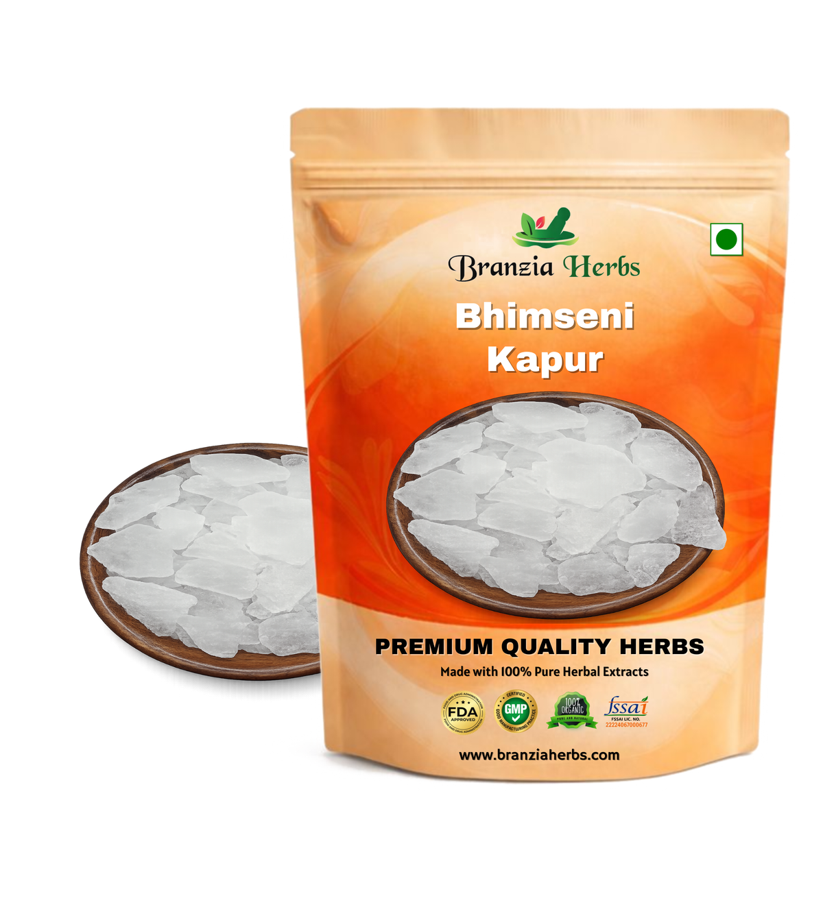 Bhimseni Kapur - Baras Kapoor - Karpoora - Karpura - Edible Camphor - Cinnamomum Camphora - Branzia Herbs
