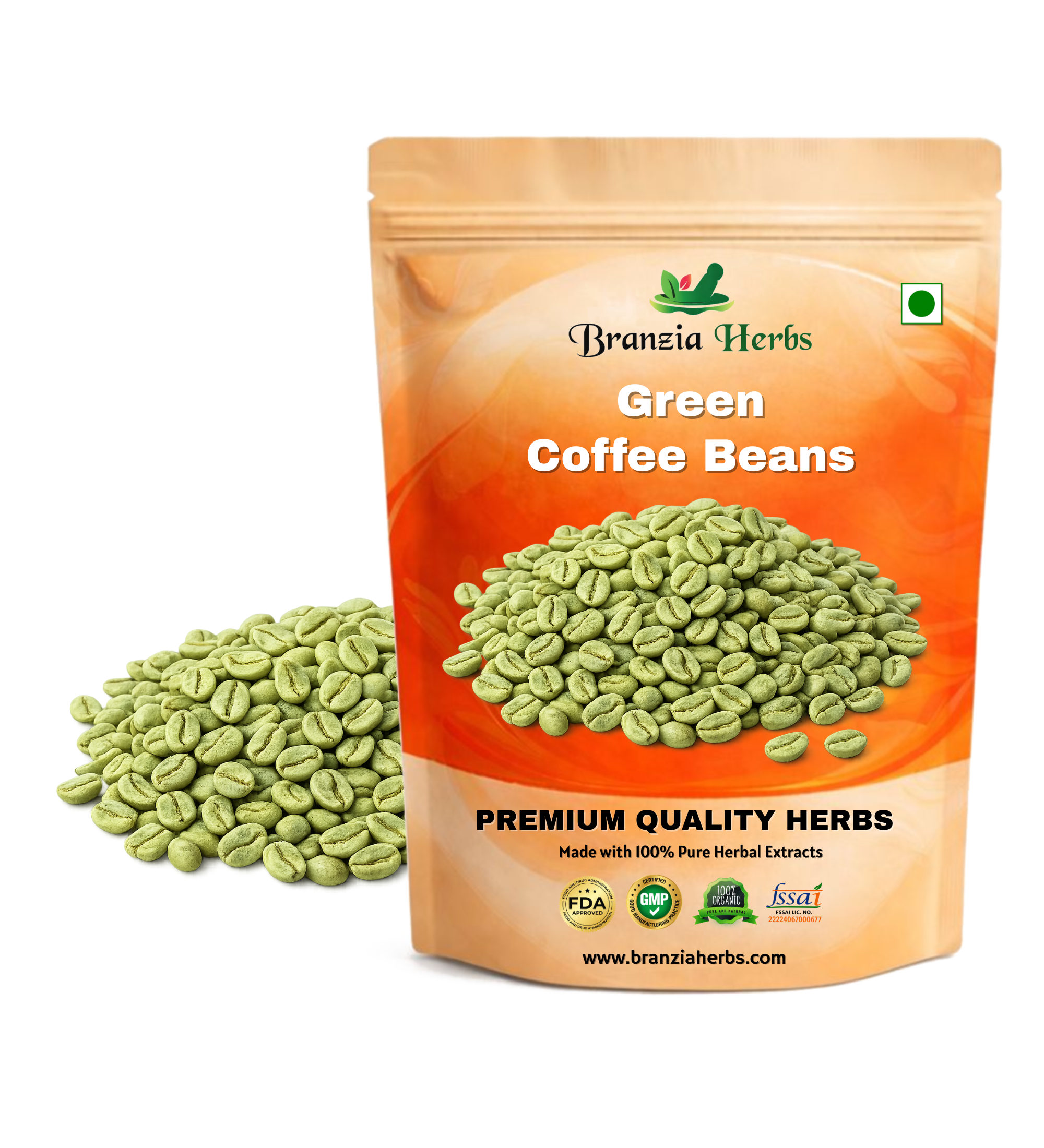 Green Coffee Beans - Branzia Herbs
