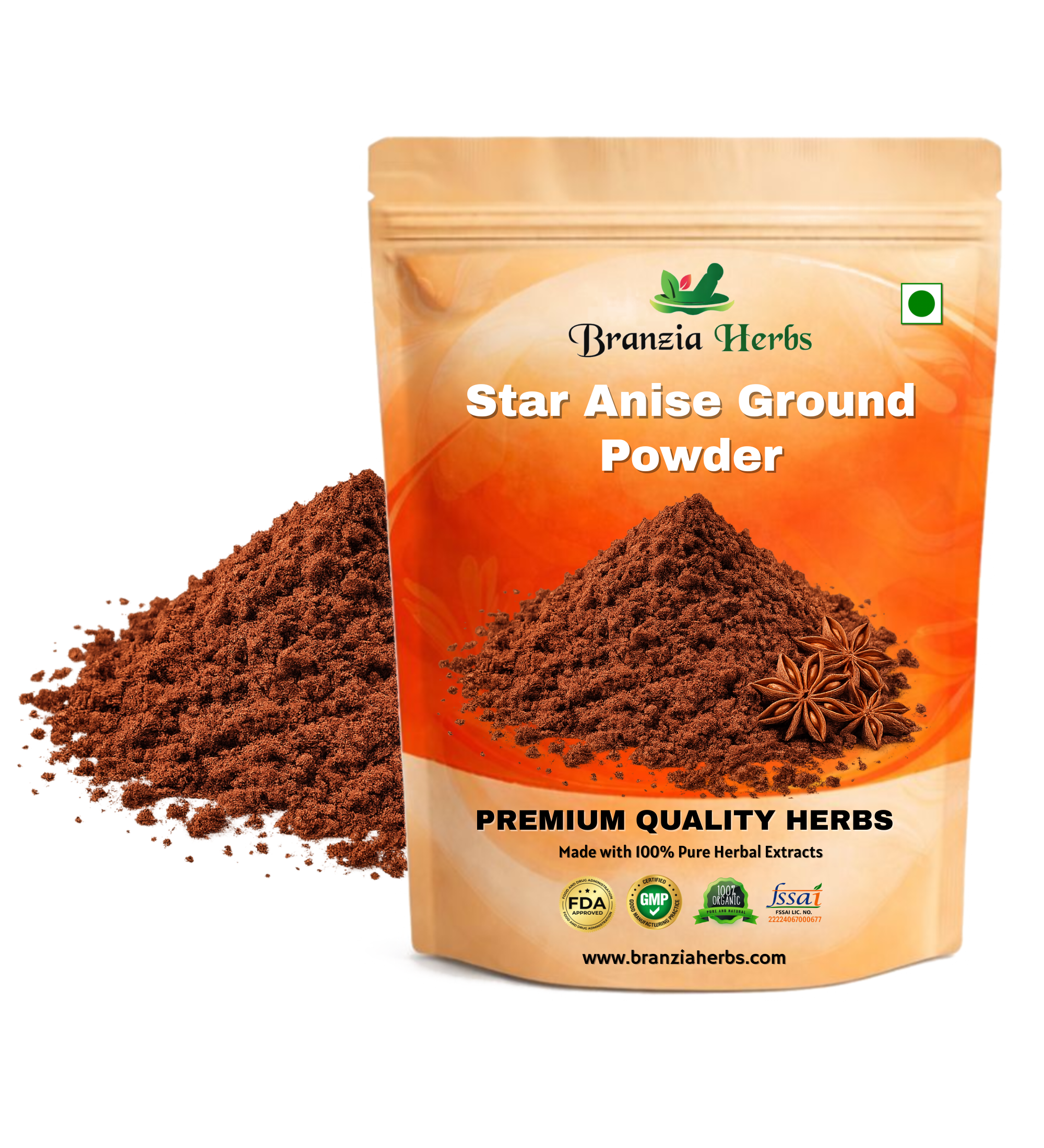 Star Anise Ground Powder Wholesale - Branzia Herbs