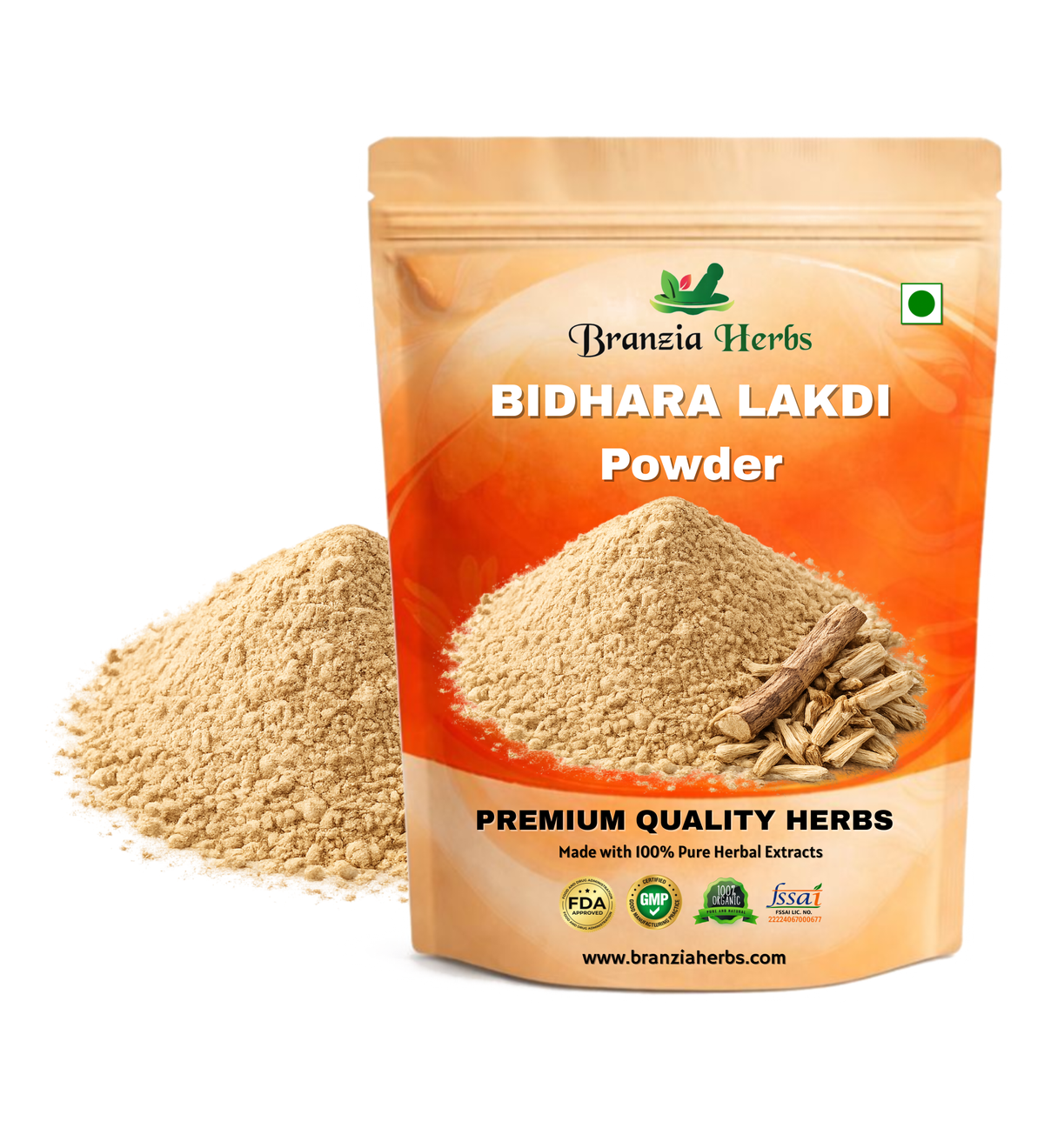 BIDHARA LAKDI POWDER – VIDHARA WOOD POWDER – ELEPHANT CREEPER – ARGYREIA NERVOSA - Branzia Herbs