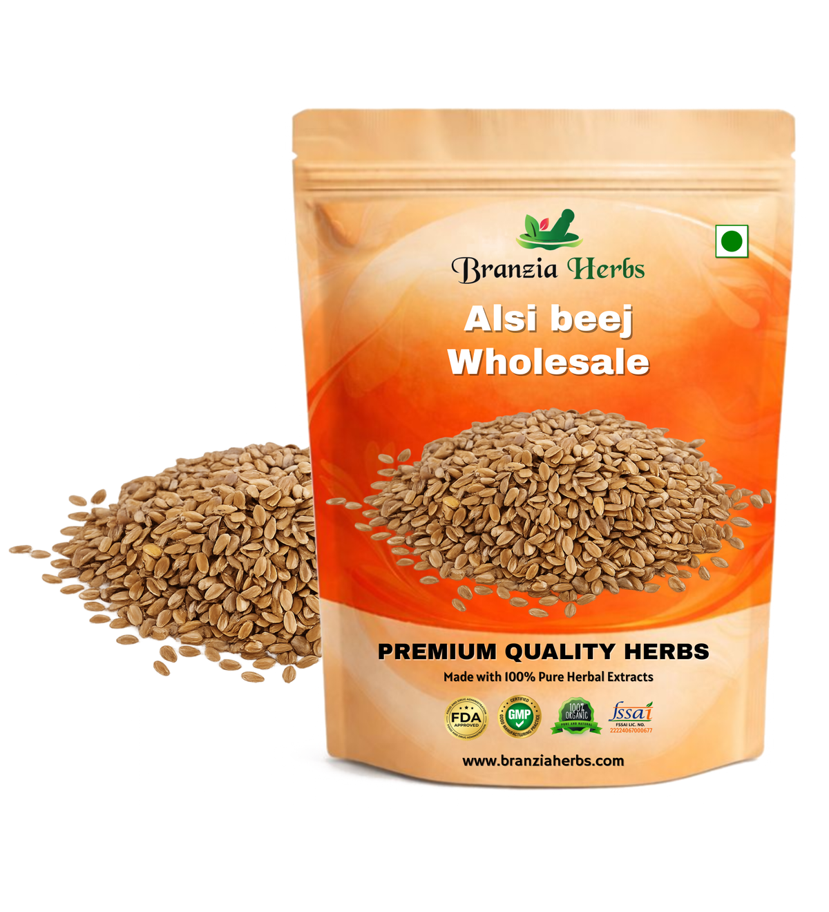Alsi beej – Flax Seed – Linum usitatissimum Branzia Herbs