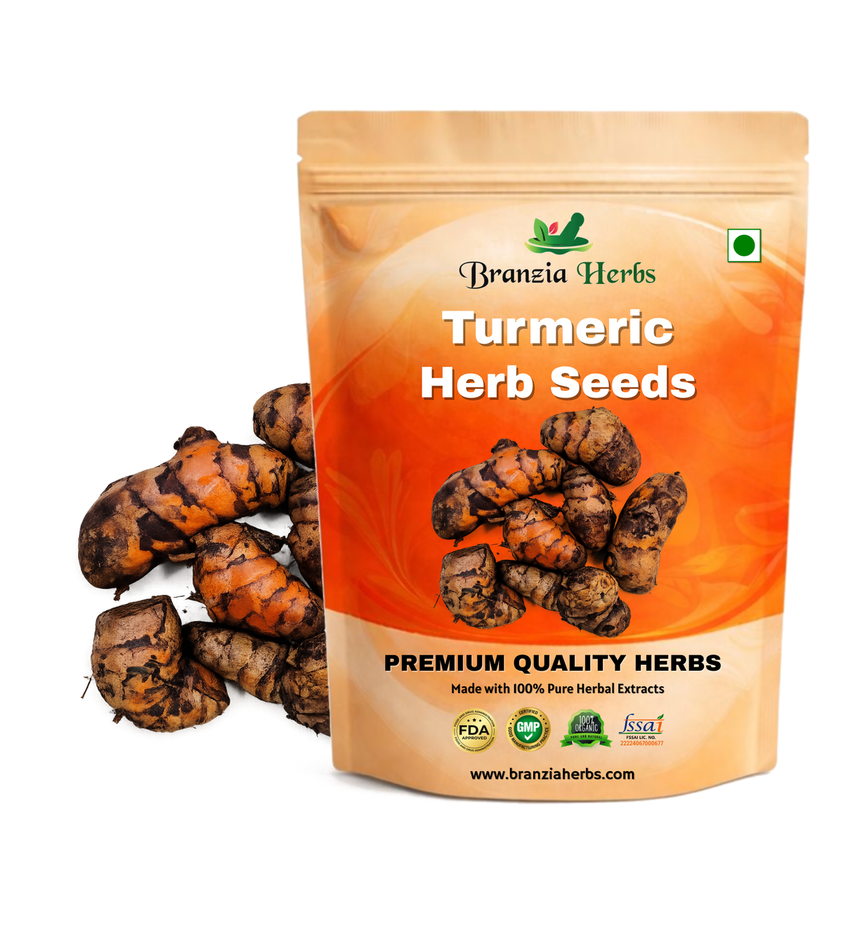 Turmeric Haldi Bulb | Herb Seeds Branzia Herbs