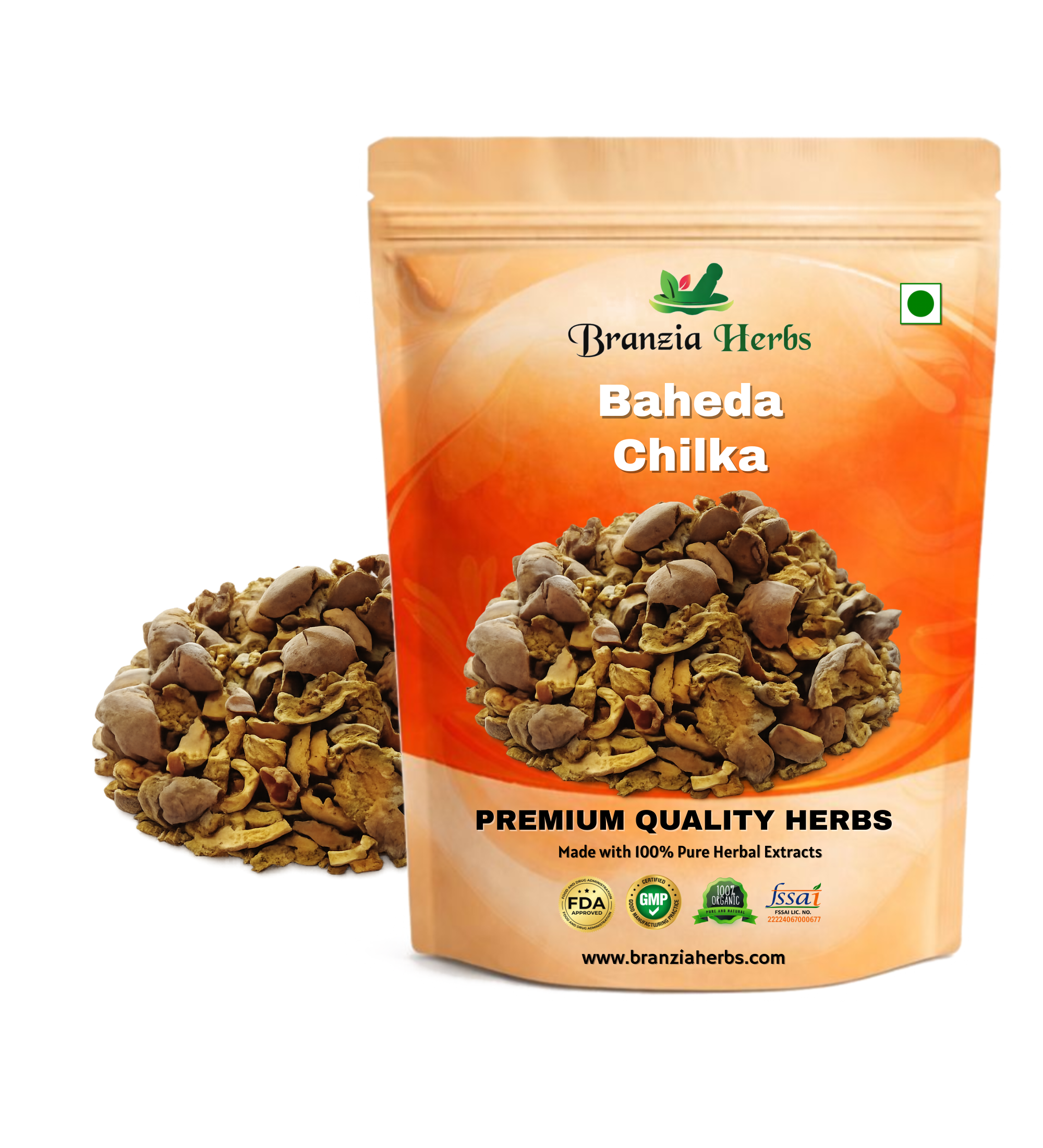 Baheda Chilka-Bahera Without Seeds Dried - Branzia Herbs