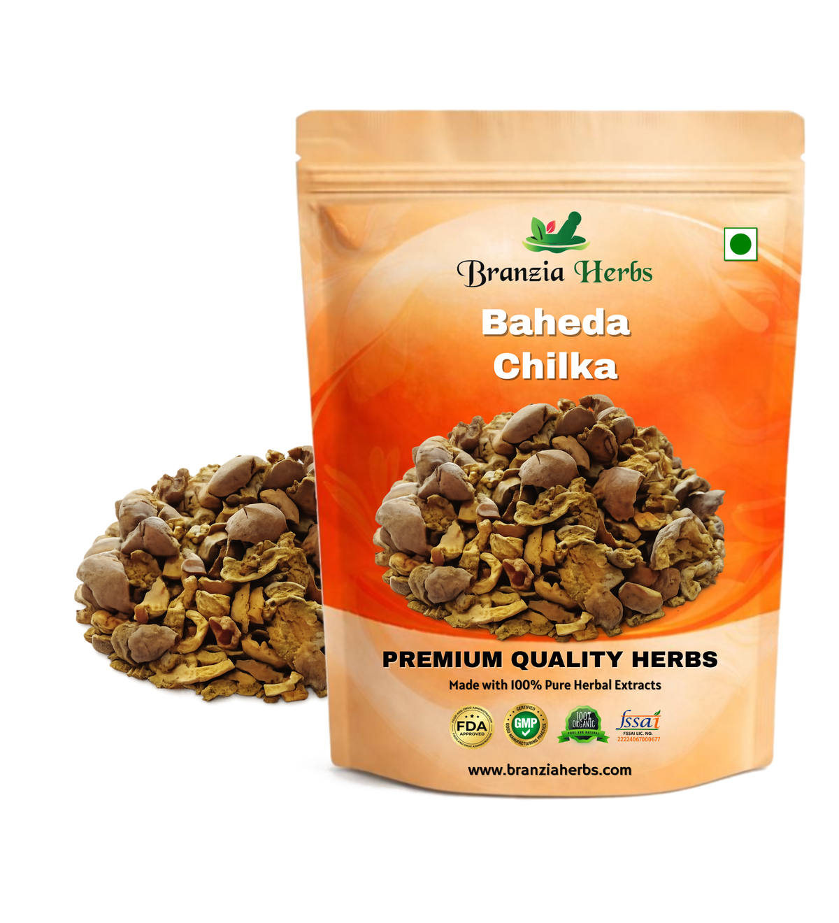 Baheda Chilka-Bahera Without Seeds Dried - Branzia Herbs