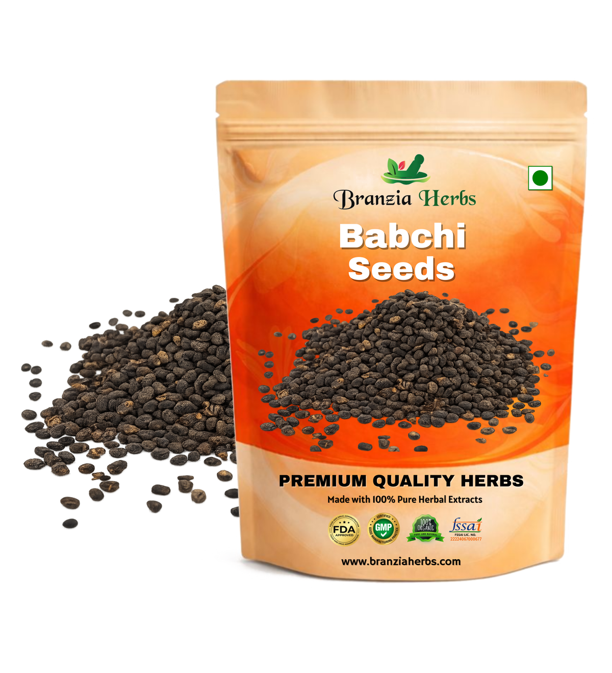 Babchi Seeds - Bakuchi Beej - Psoralea corylifolia Branzia Herbs