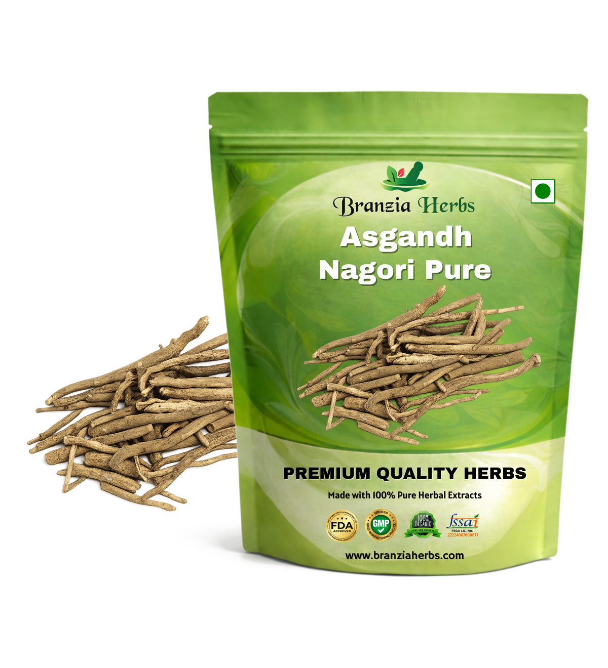 Asgandh Nagori Pure | Ashwagandha | Withania Somnifera Dunal - Branzia Herbs