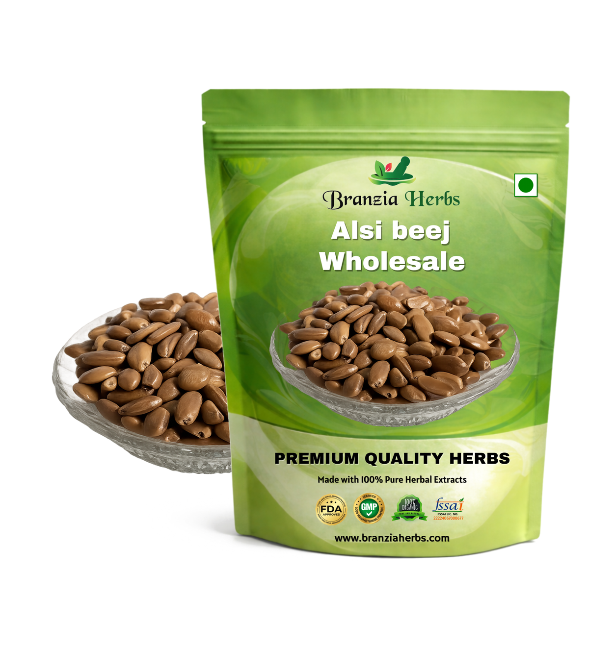 Alsi beej – Flax Seed – Linum usitatissimum Branzia Herbs