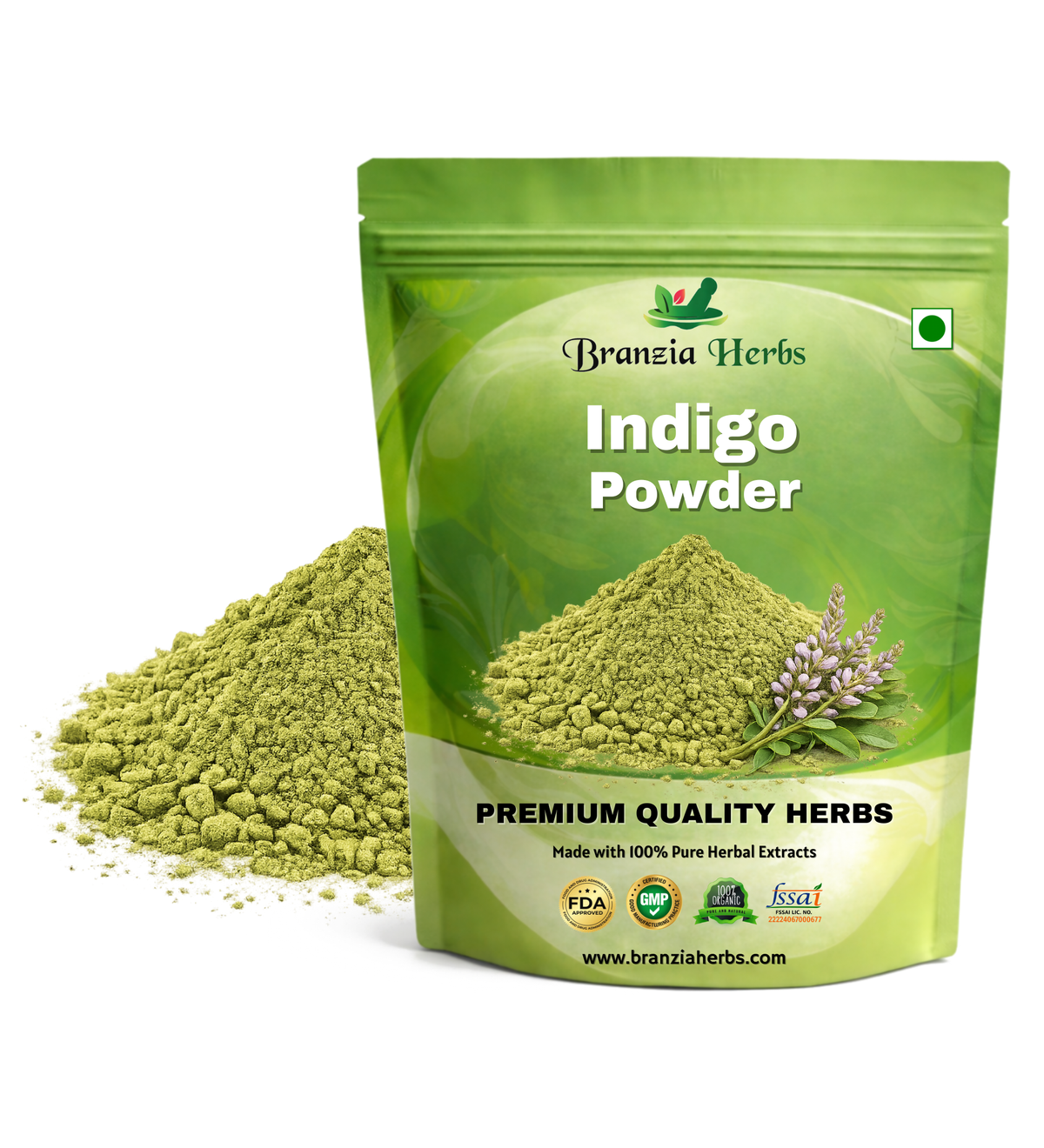 "Indigo Powder - Neel - Nilika - Indigofera tinctoria - Branzia Herbs