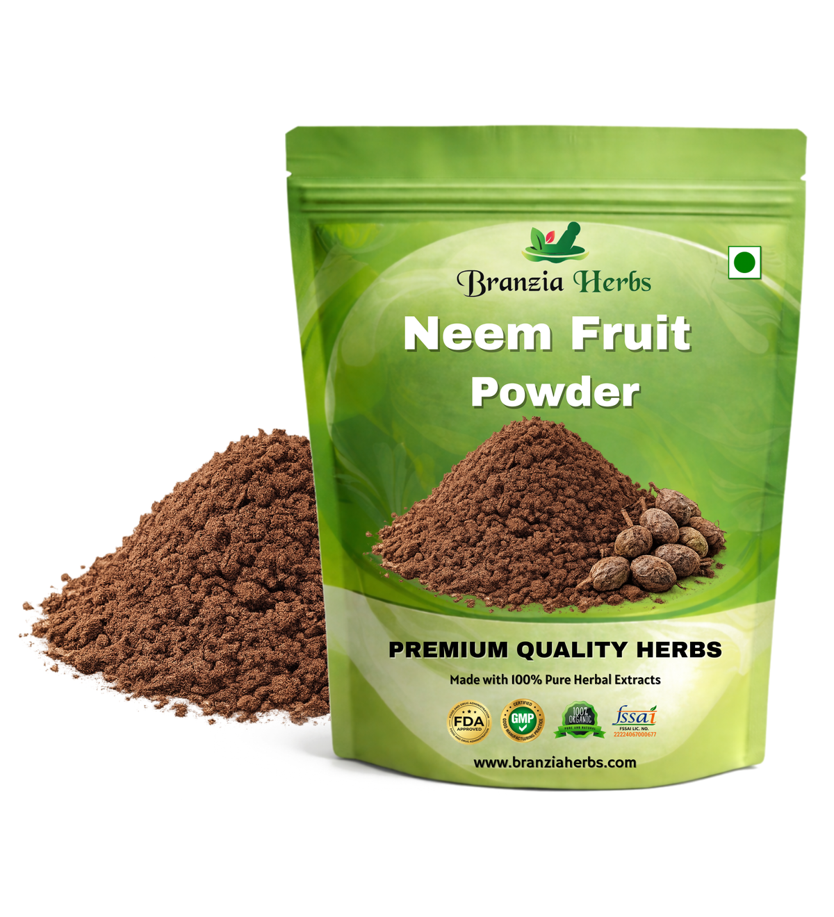 "Neem Fruit Powder – Limbodi Powder " - Branzia Herbs