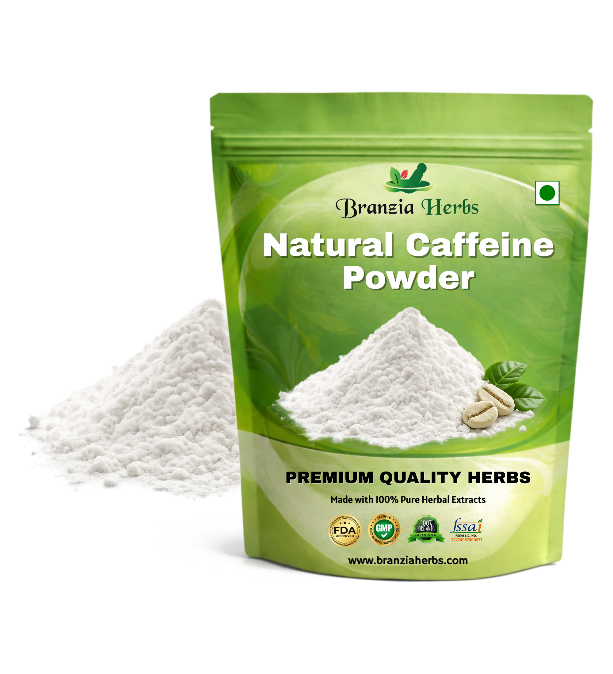 Natural Caffeine Powder - Branzia Herbs