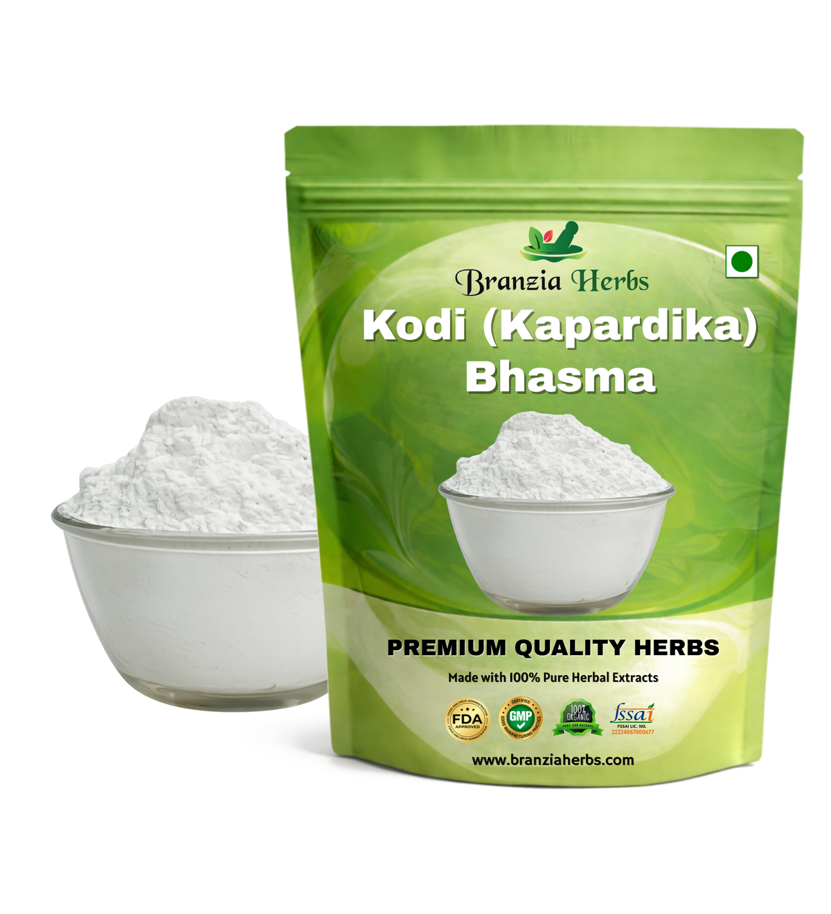 Kodi (Kapardika) Bhasma - Branzia Herbs