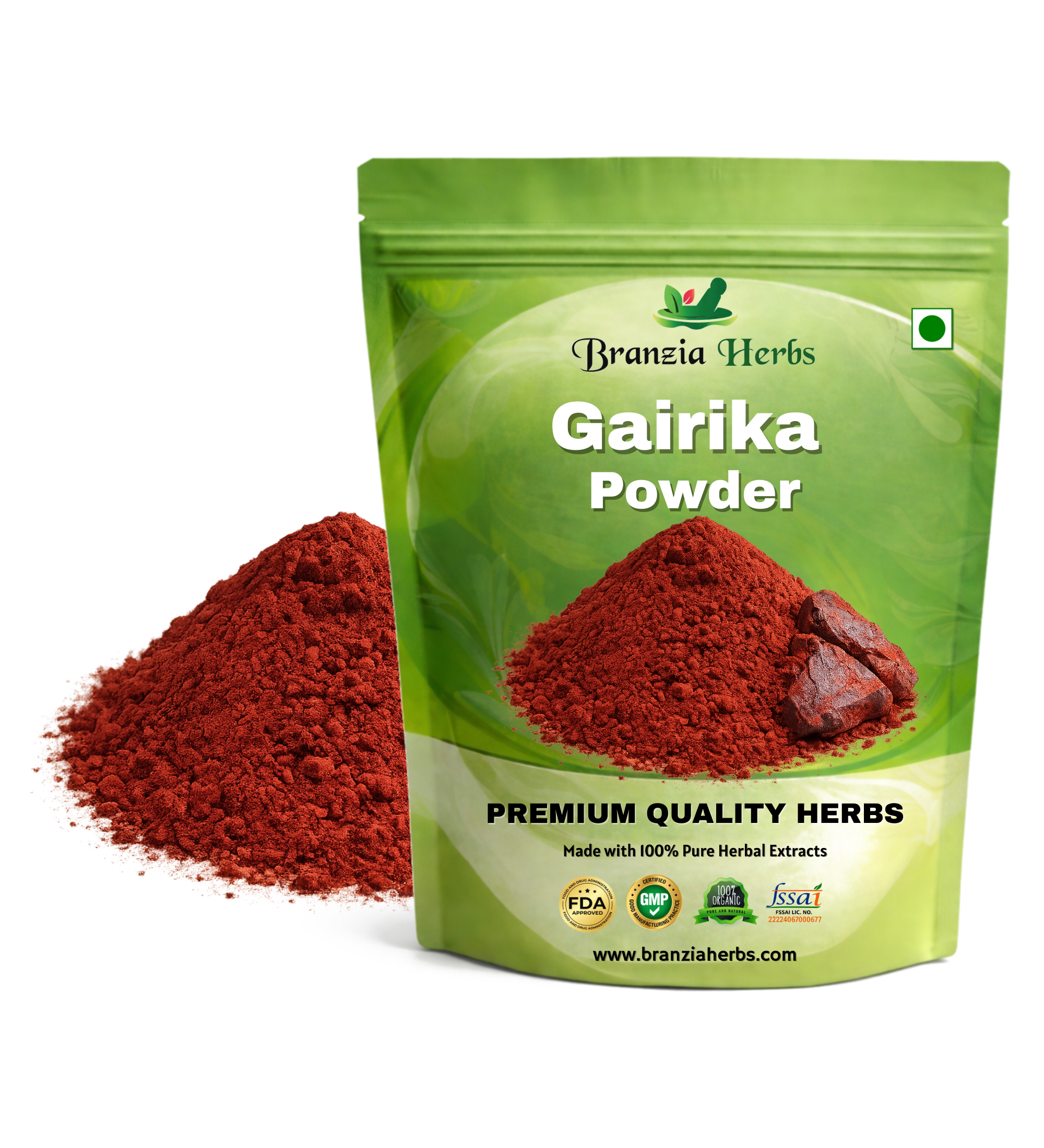 Gairika/Geru – Ochre – Haematite Powder - Branzia Herbs