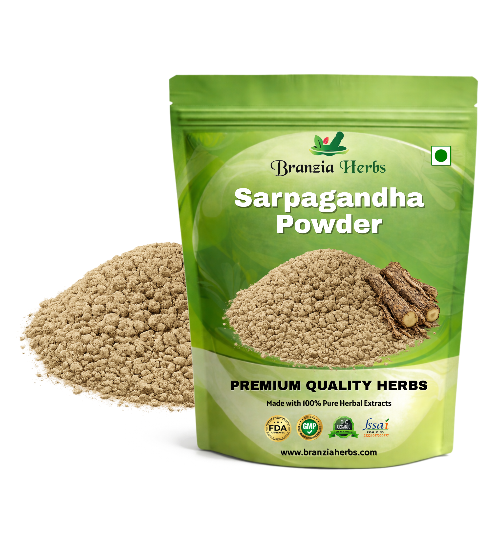 Sarpagandha Powder – Rauwolfia serpentina - Branzia Herbs