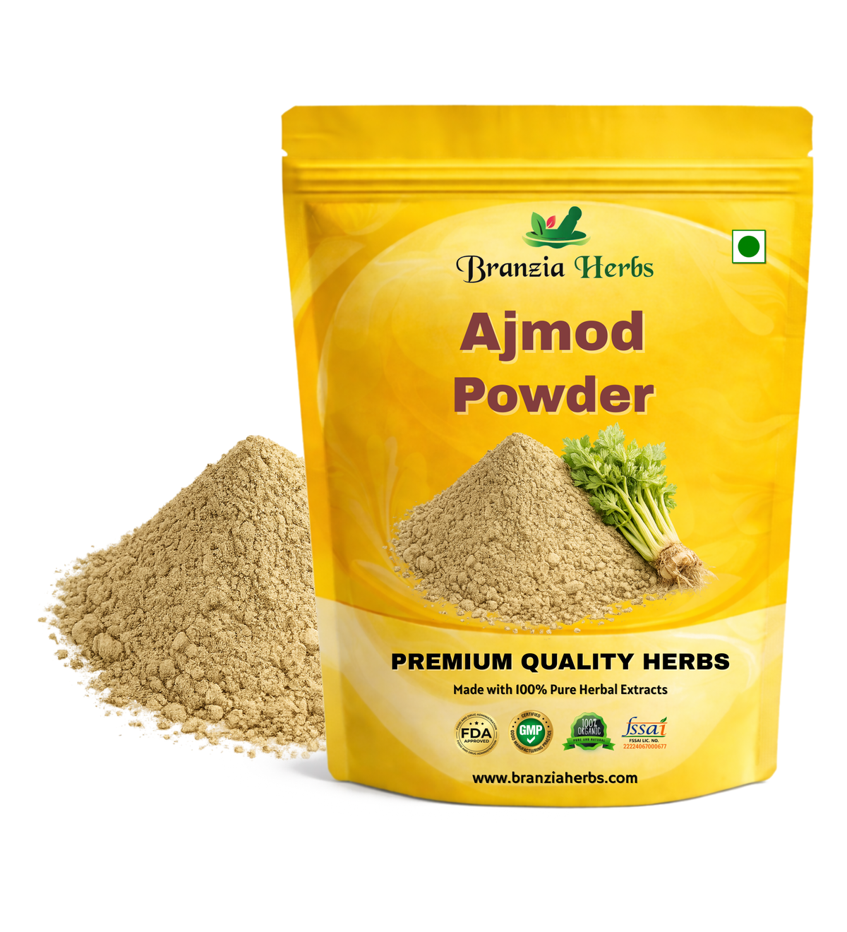 Ajmod, Ajmoda, Wild Celery, Ugragandhika, Apium graveolens POWDER - Branzia Herbs