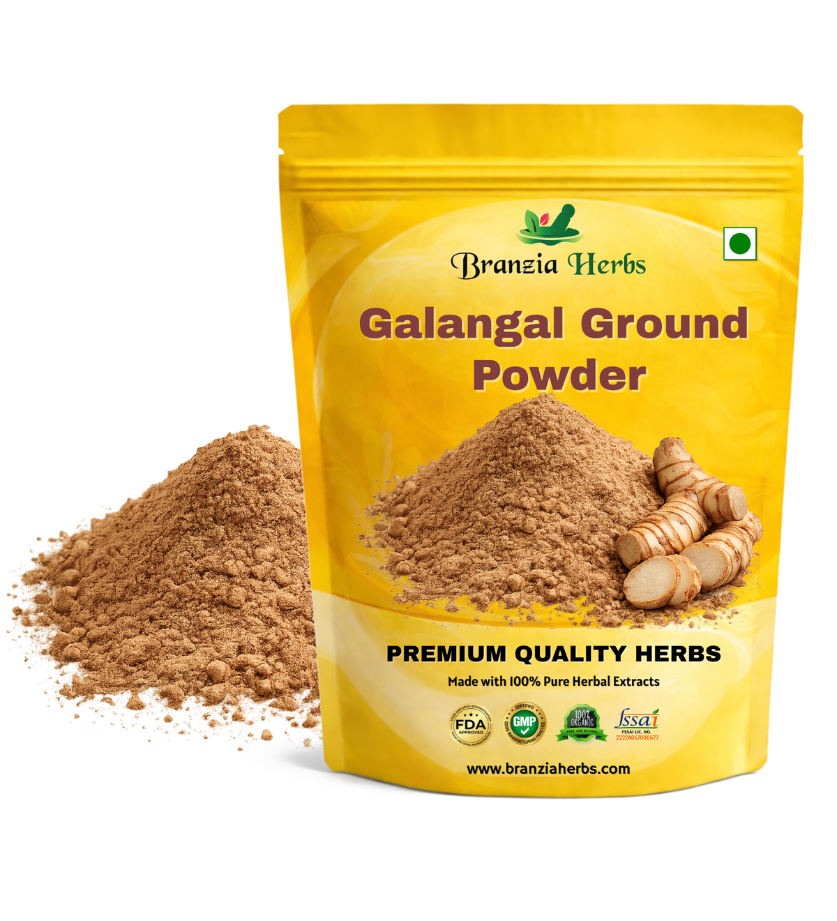 Galangal Ground Powder Wholesale - Branzia Herbs