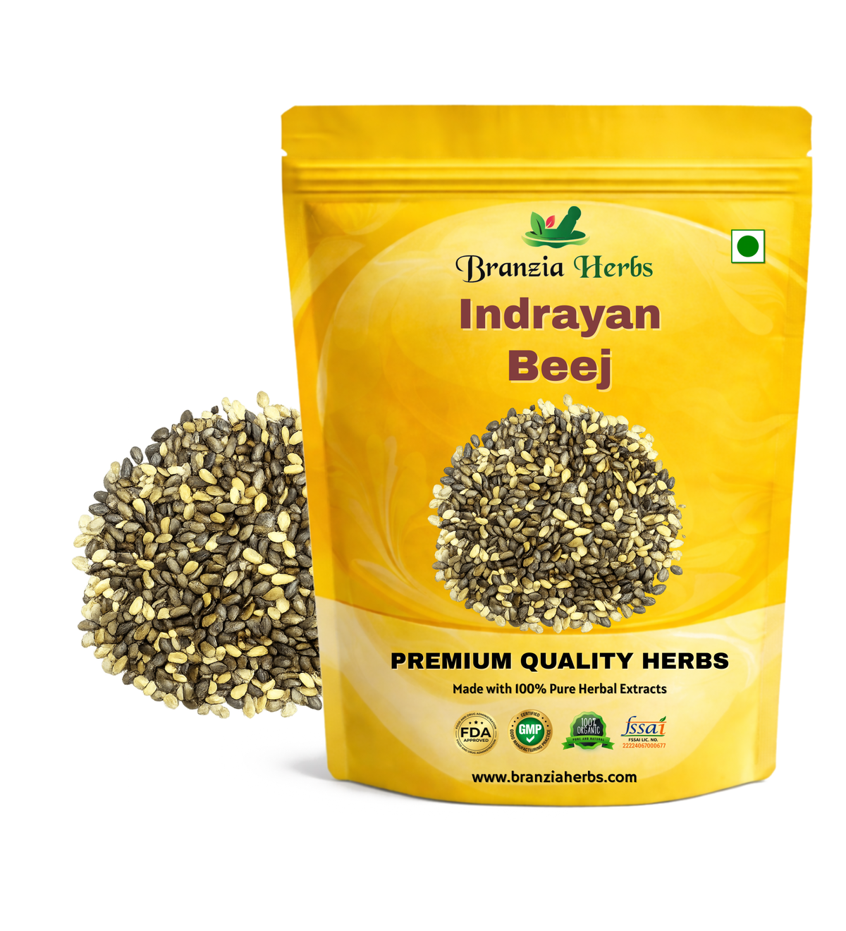 Indrayan Beej - Tumba Seeds - Citrullus colocynthis - Branzia Herbs