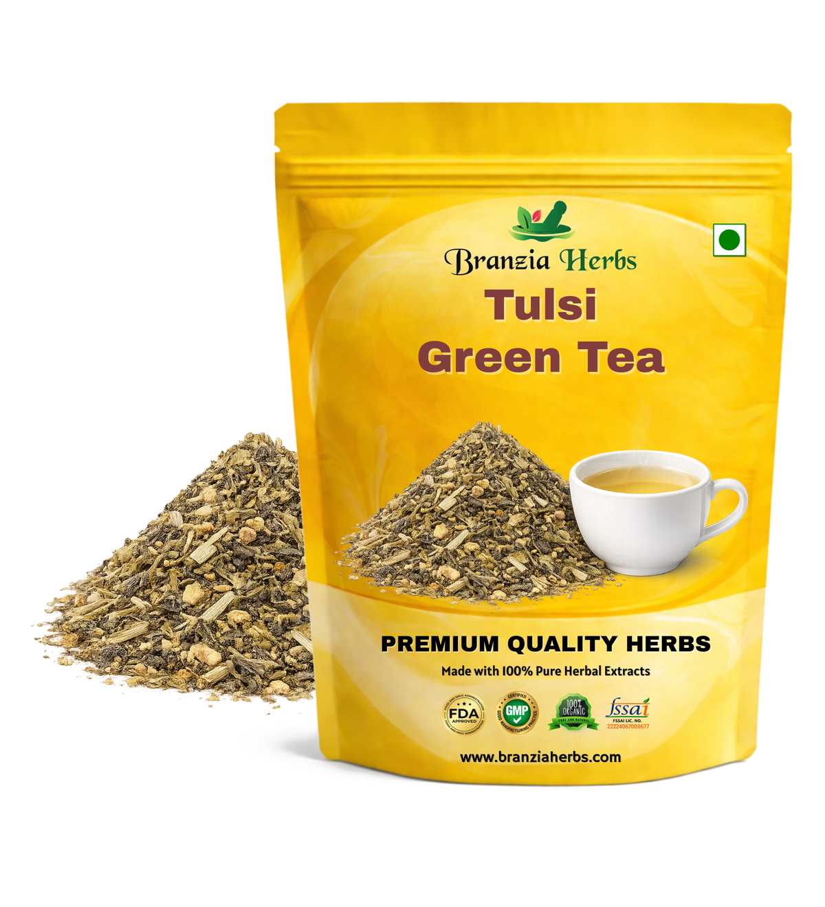 Tulsi Green Tea with Ginger and Lemongrass – Detox Tea for Healthy Heart