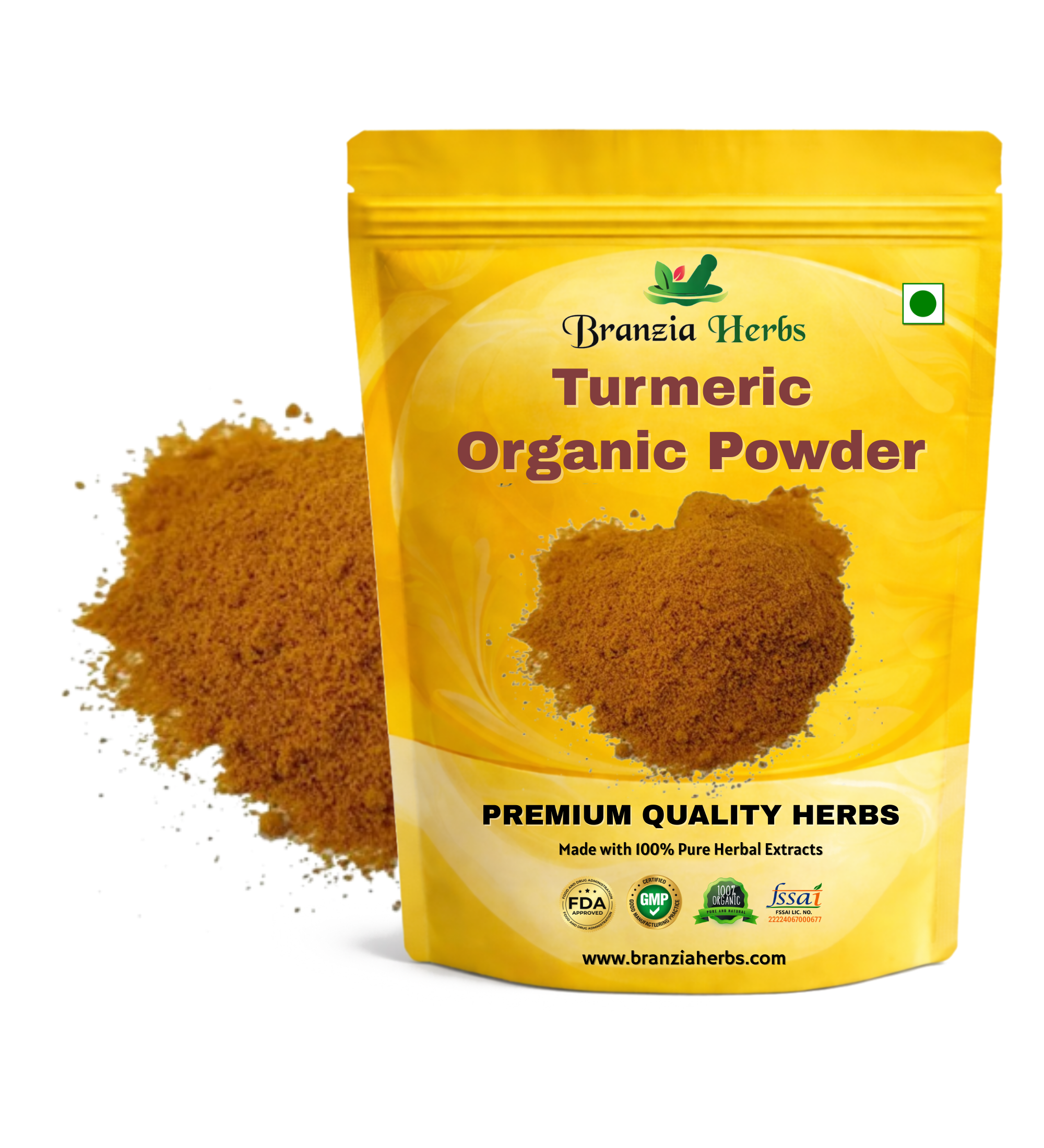 Turmeric Organic Powder Branzia Herbs
