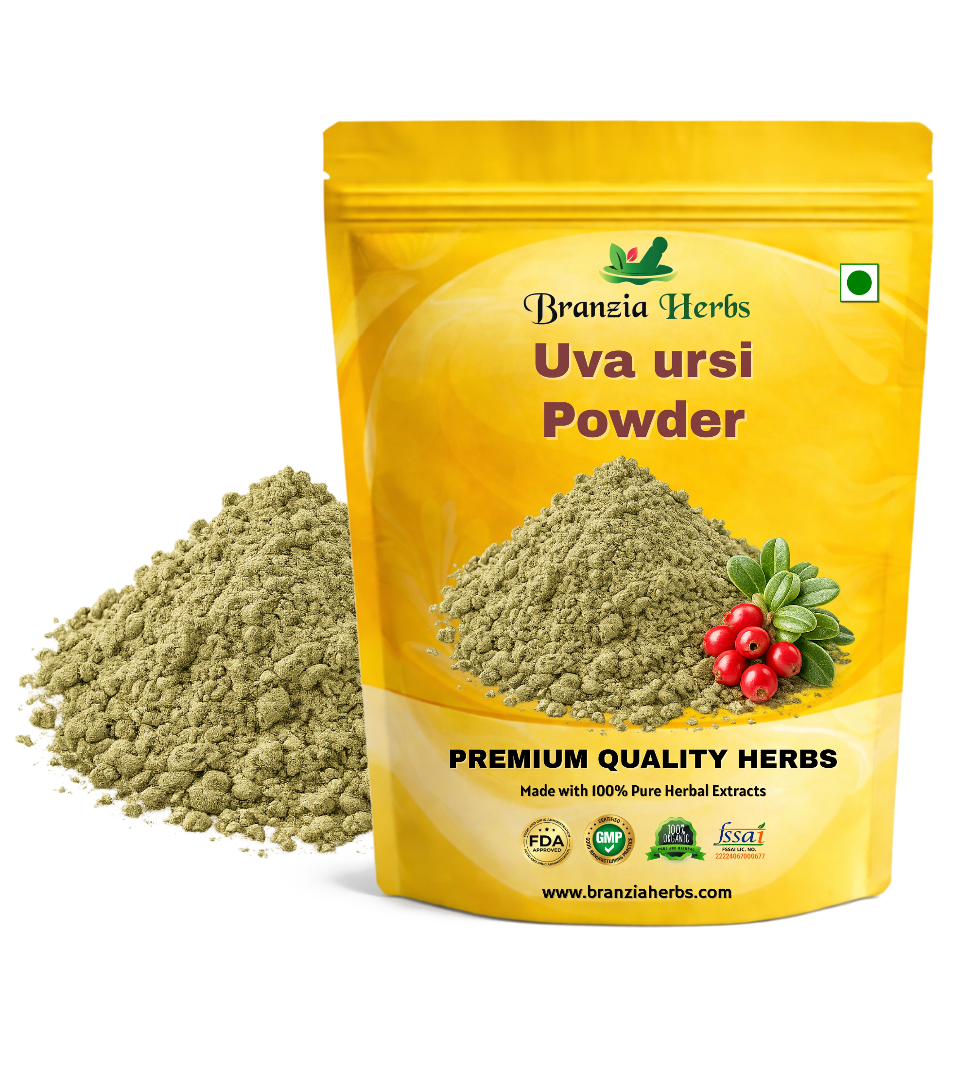 Uva ursi powder - Branzia Herbs