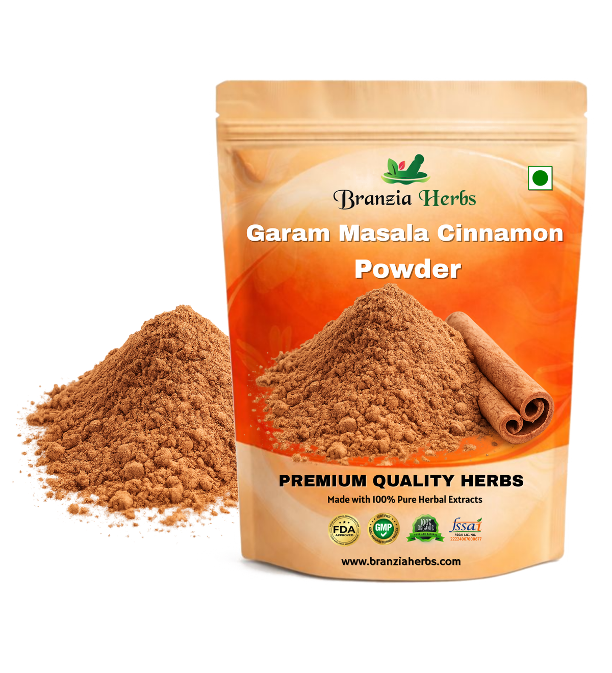 Garam Masala Cinnamon Powder, - Branzia Herbs