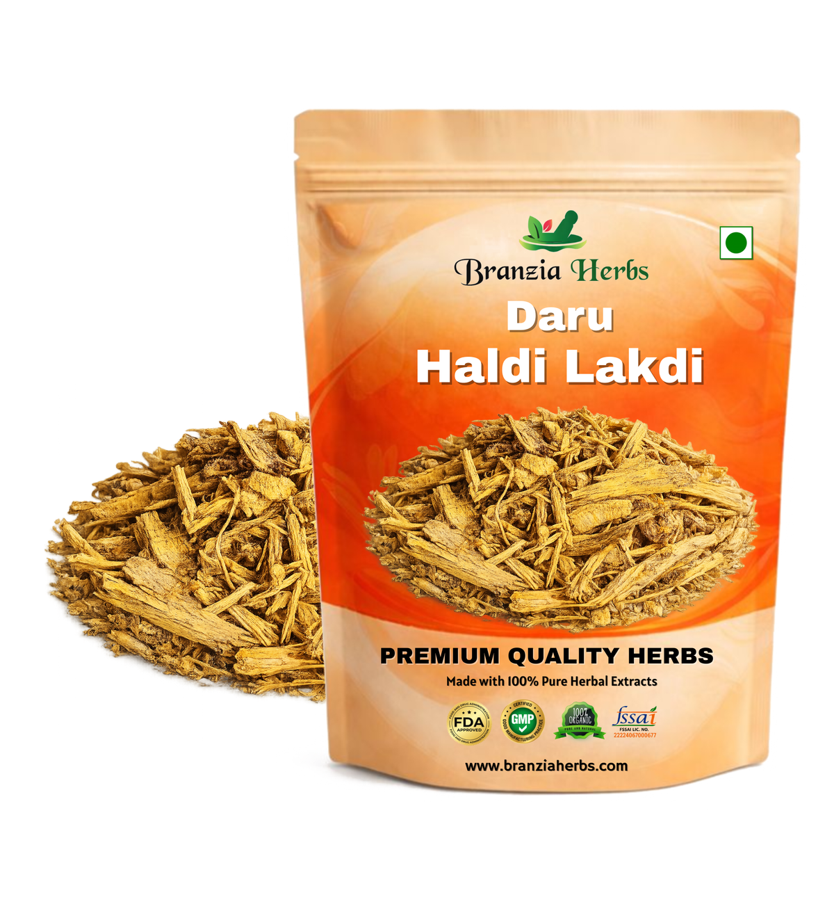 Daru Haldi Lakdi - Daruhaldi Wood-Indian Barberry dried- - Branzia Herbs