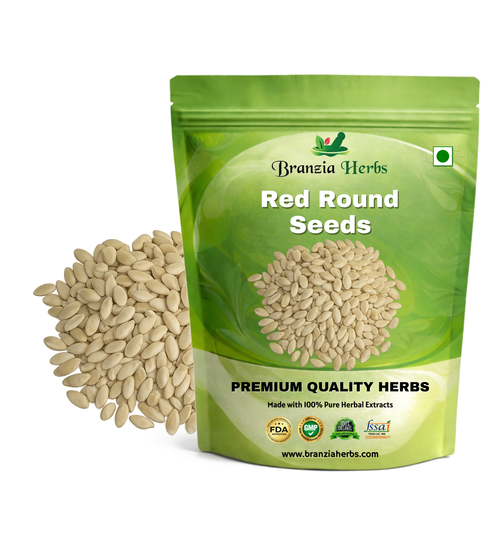 "Red Round Kachariya (Senat) Fruit Seeds | Vegetable Seeds " Branzia Herbs