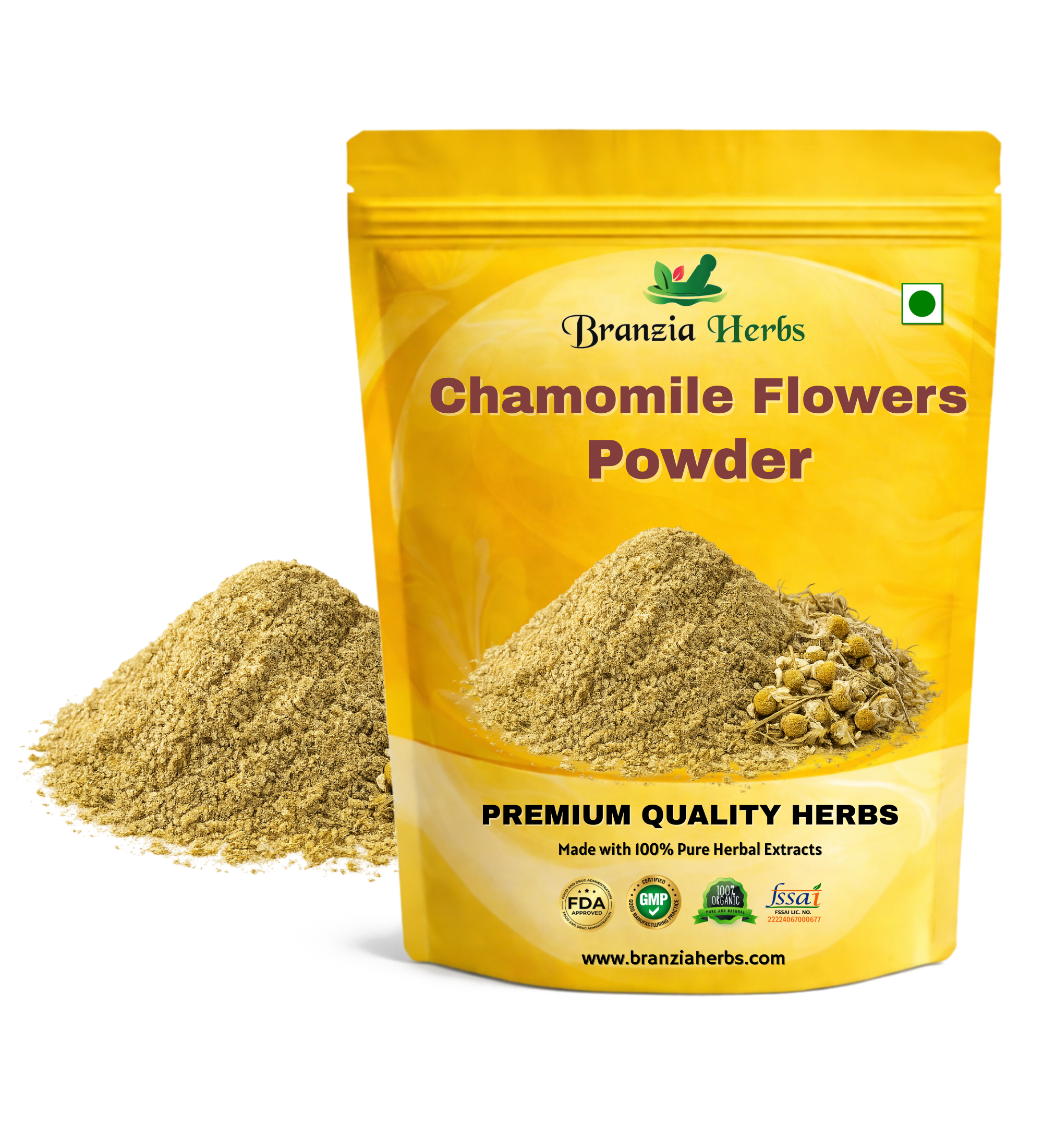 JustIngredients Chamomile Flowers Powder - Branzia Herbs