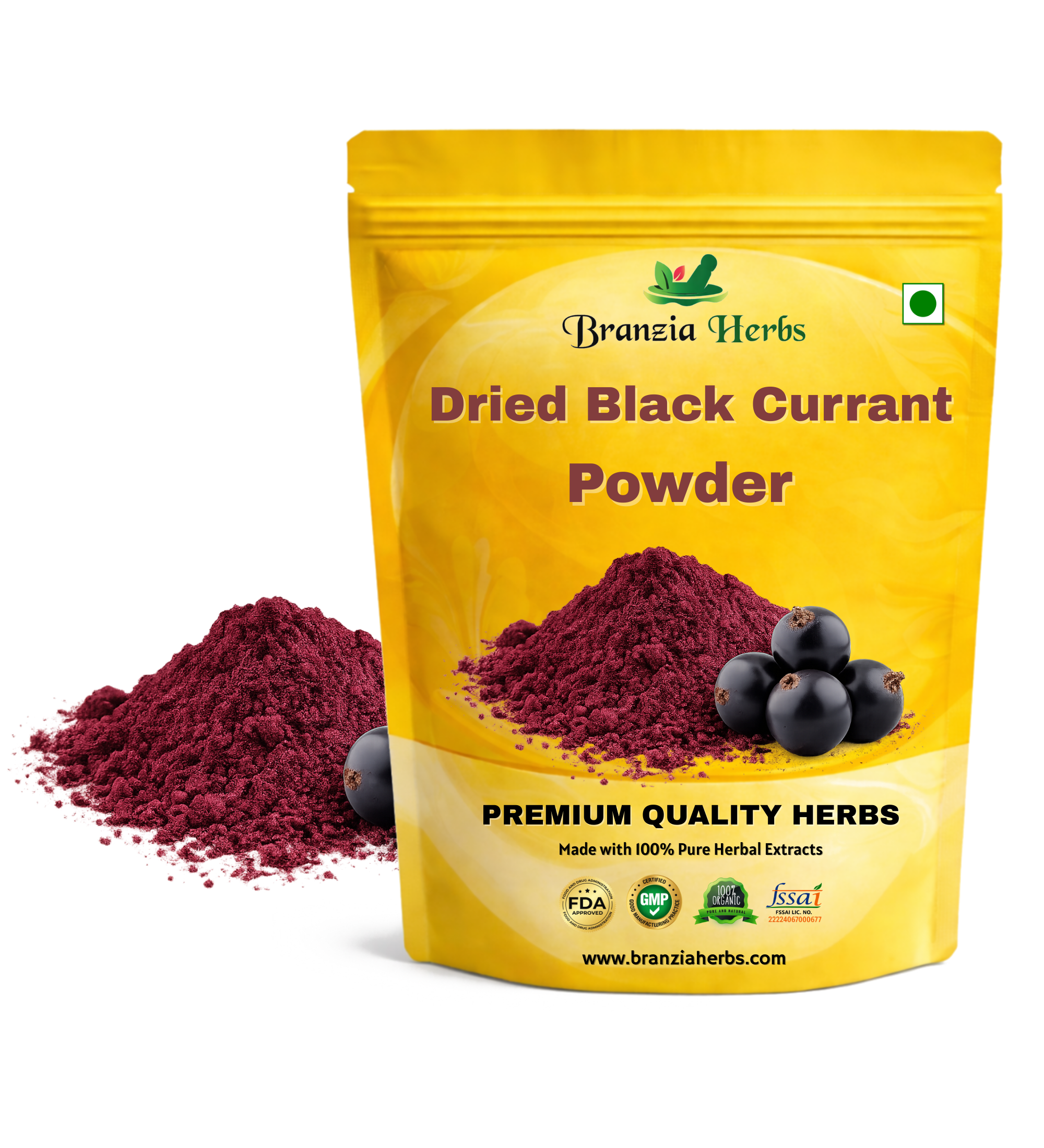 Dried Black Currant Powder - Branzia Herbs