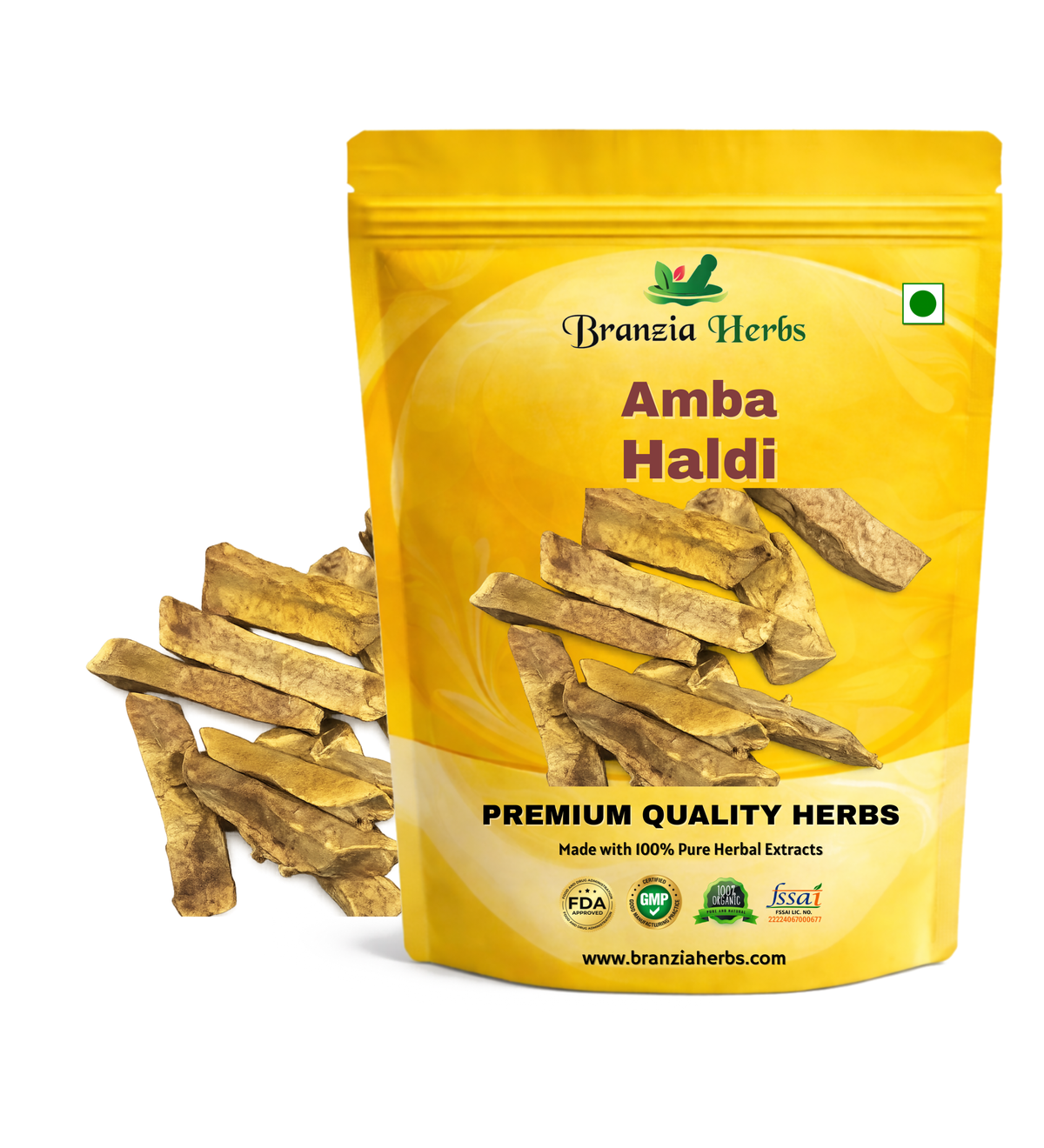 Amba Haldi | Wild Turmeric | Curcuma Amada Roxb - Branzia Herbs