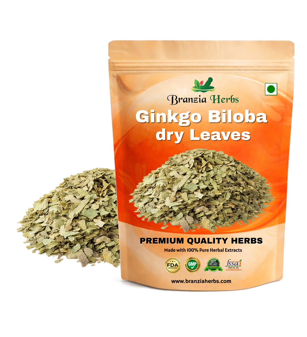 Ginkgo Biloba dry Leaves - Branzia Herbs