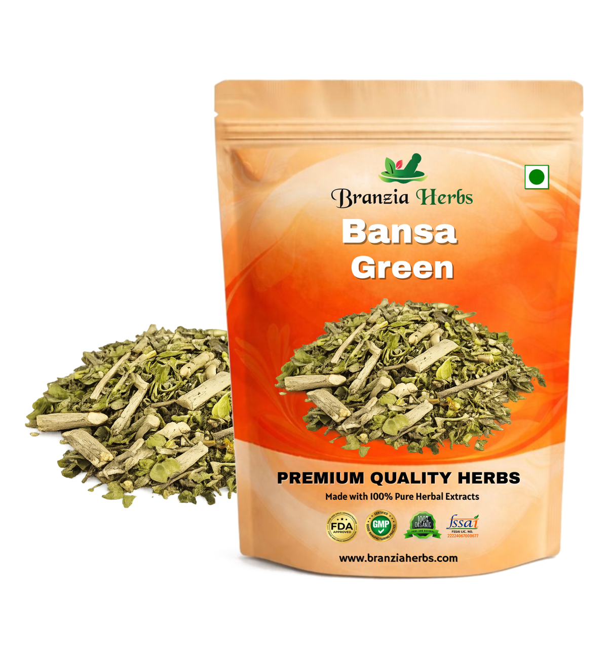 Bansa Green-Malabar Nut Vasa - Adusa dried- Adhatoda Vasica Raw Herbs - Branzia Herbs