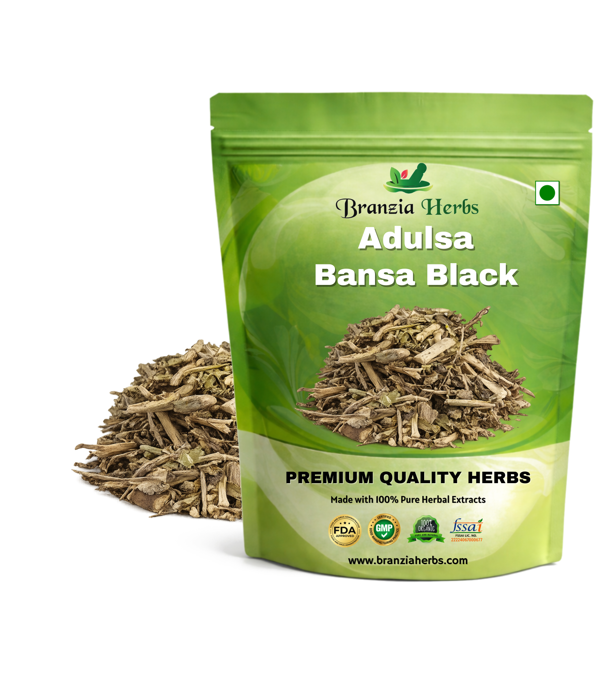 Adulsa Bansa Black Malabar Nut Vasa Adusha - Adhatoda Vasaka - Branzia Herbs