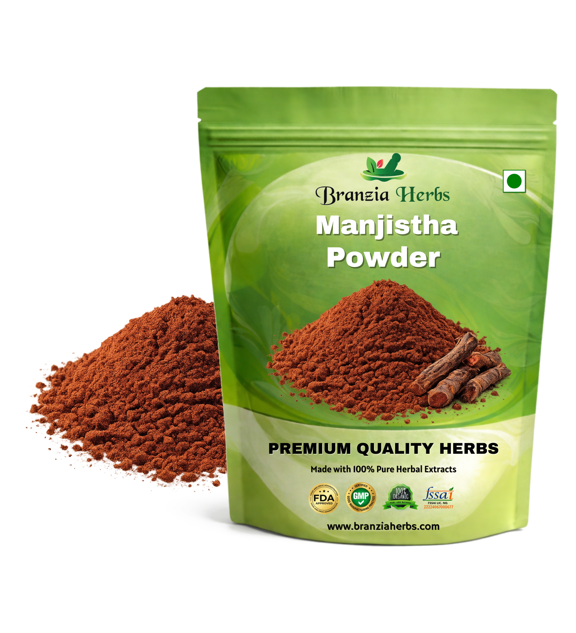 Manjistha Powder – Majith Powder – Rubia cordifolia - Branzia Herbs