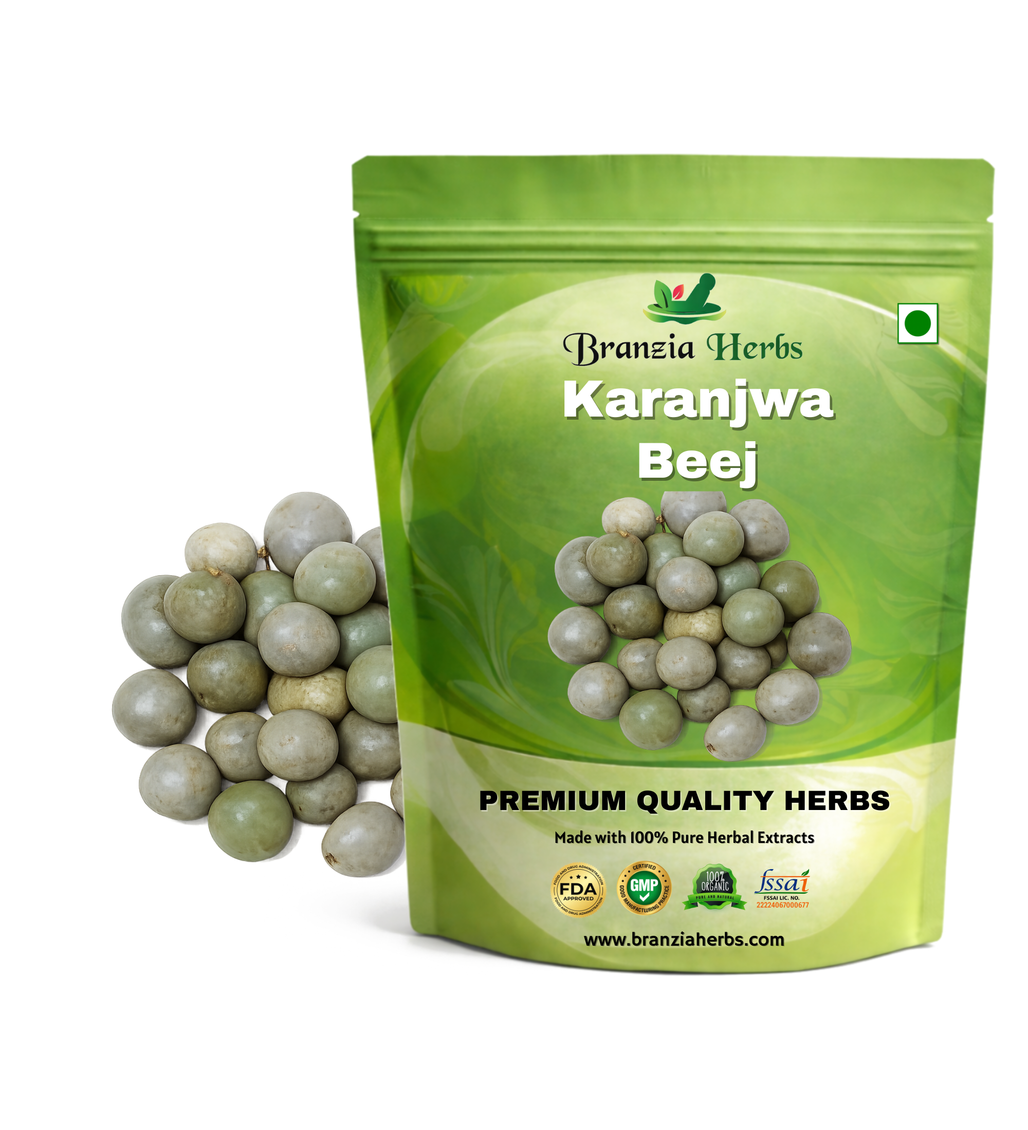 Karanjwa Beej - Kat Karanja Seeds - Sagargota – Caesalpinia Bonducella - Branzia Herbs