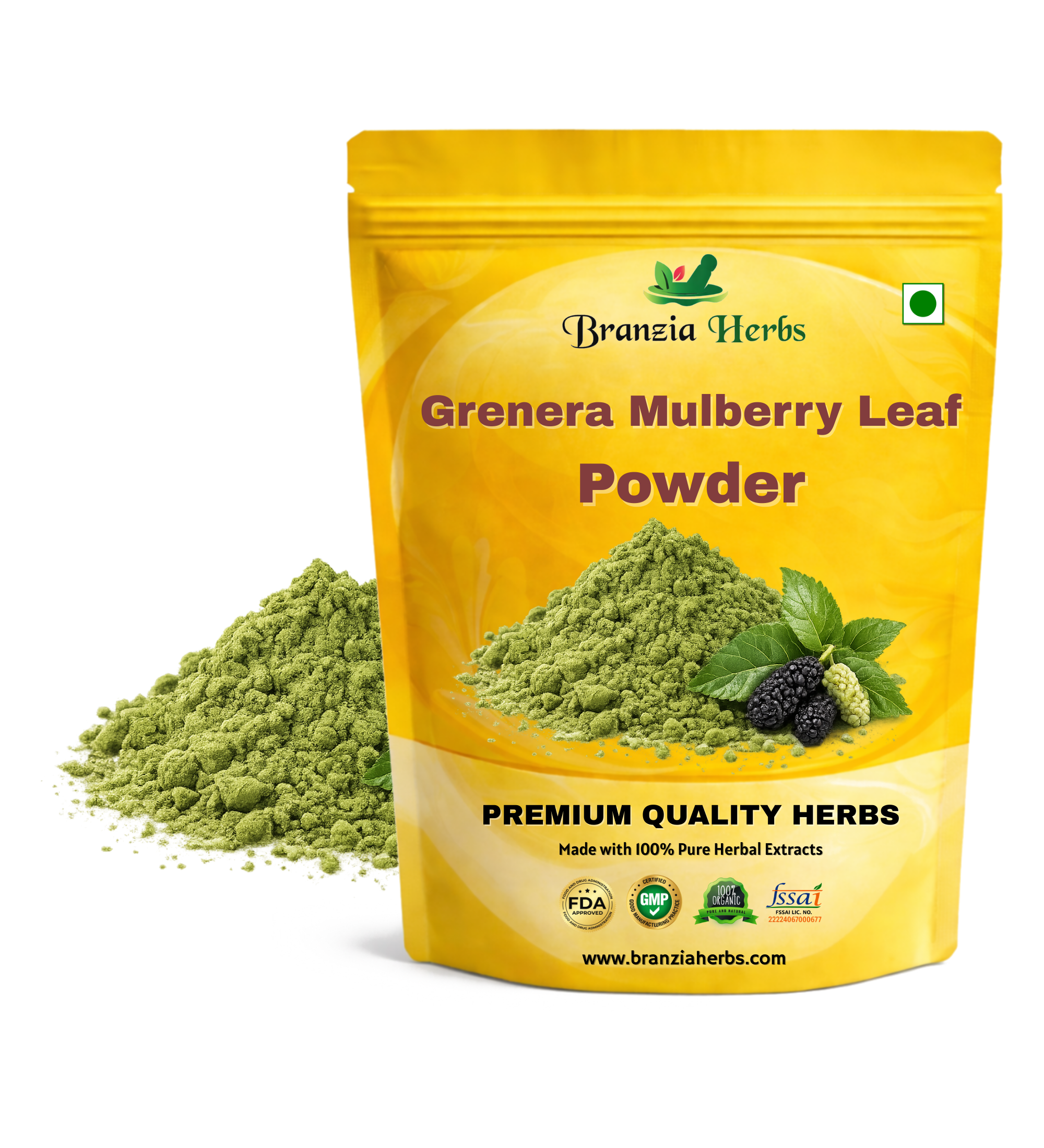 Grenera Natural Mulberry Leaf Powder - Branzia Herbs