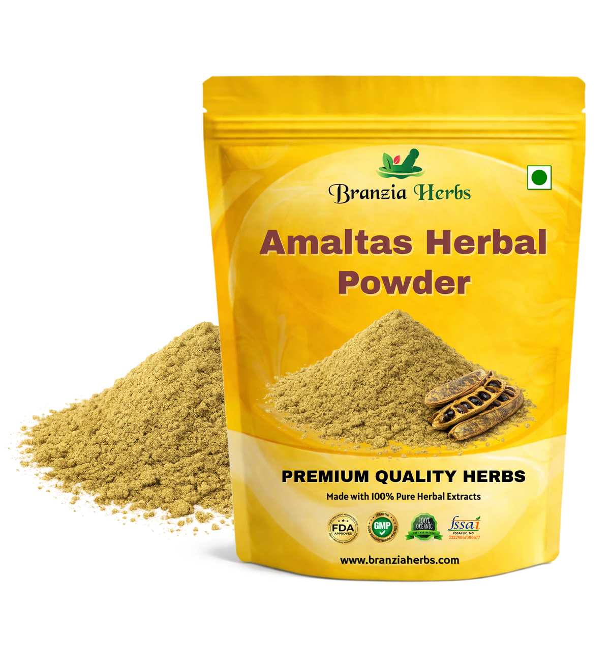 Amaltas Herbal Powder - Amaltash Fali Herbal Powder - Branzia Herbs