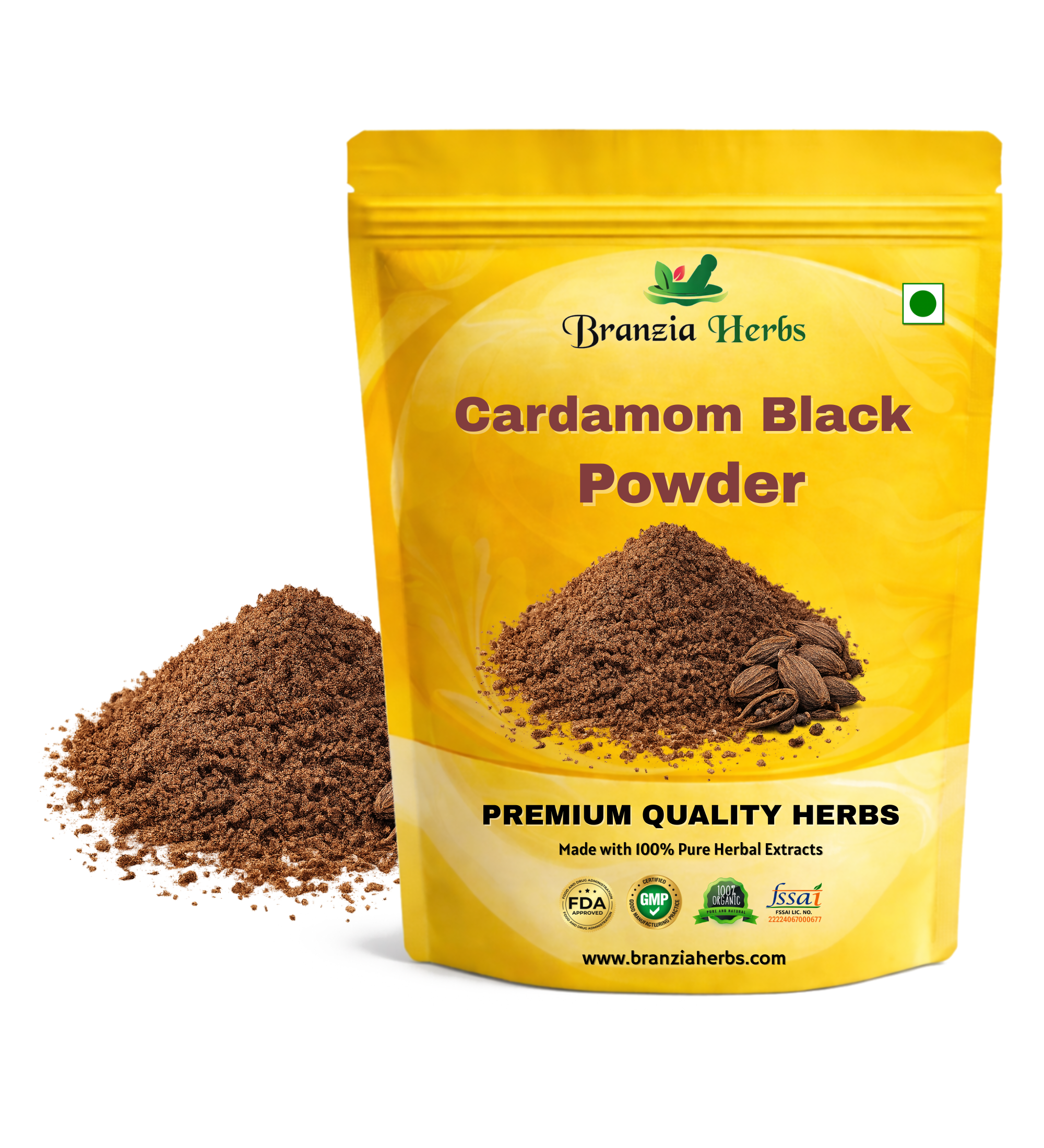 Cardamom Black Powder Wholesale - Branzia Herbs