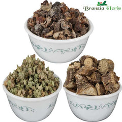 "Amla, Giloy, Gokhru Whole Saboot Herb Combo Pack 600 Gm 200 Gm Each " - Branzia Herbs