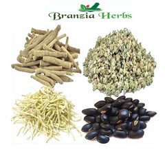 "Safed Musli, Kaunch Beej, Ashwagandha, Gokhru, 200 Gm Combo Pack 50 Gm Each " - Branzia Herbs